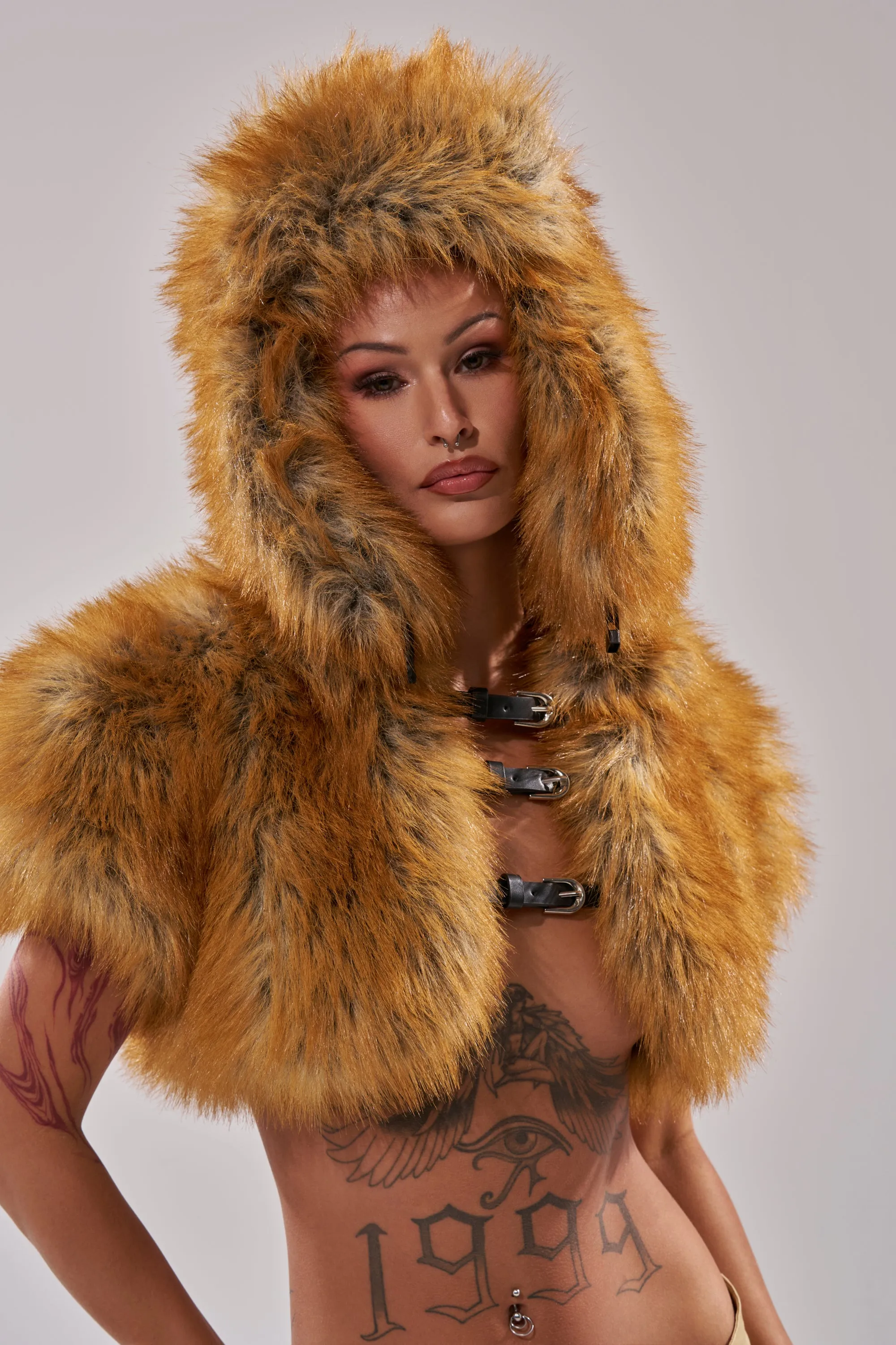 SO WITH IT FAUX FUR AVIATOR HAT sold by AKIRA product image thumbnail 2