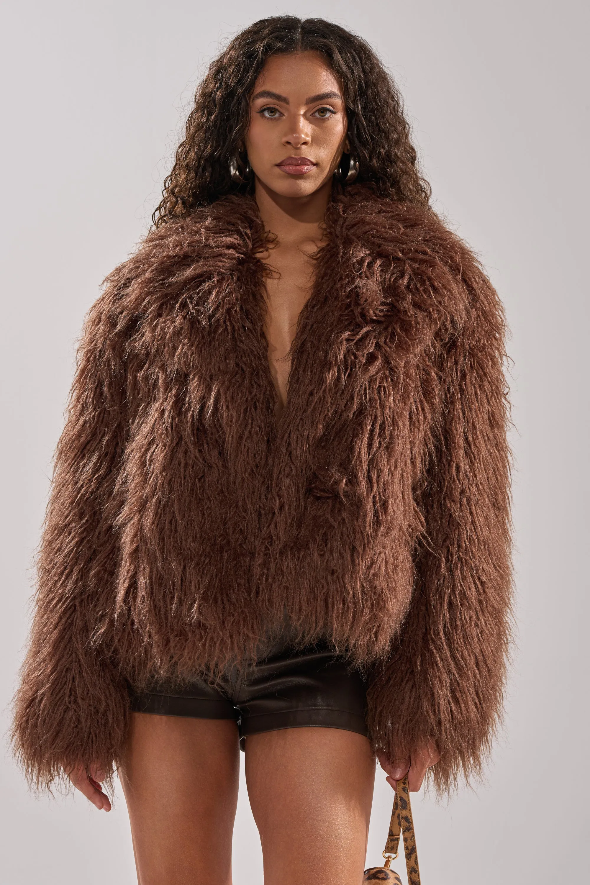 SHORT N SWEET FAUX FUR COAT sold by AKIRA product image thumbnail 5