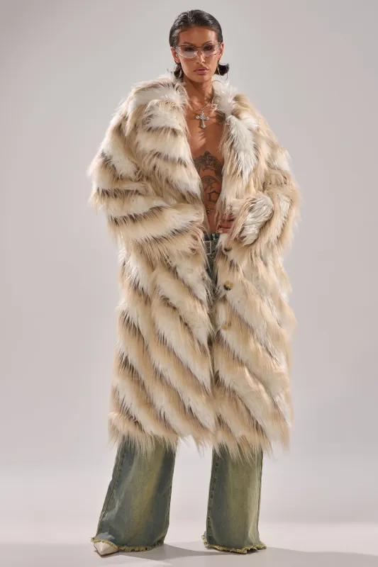 HARLOW PATCHWORK FAUX FUR sold by AKIRA