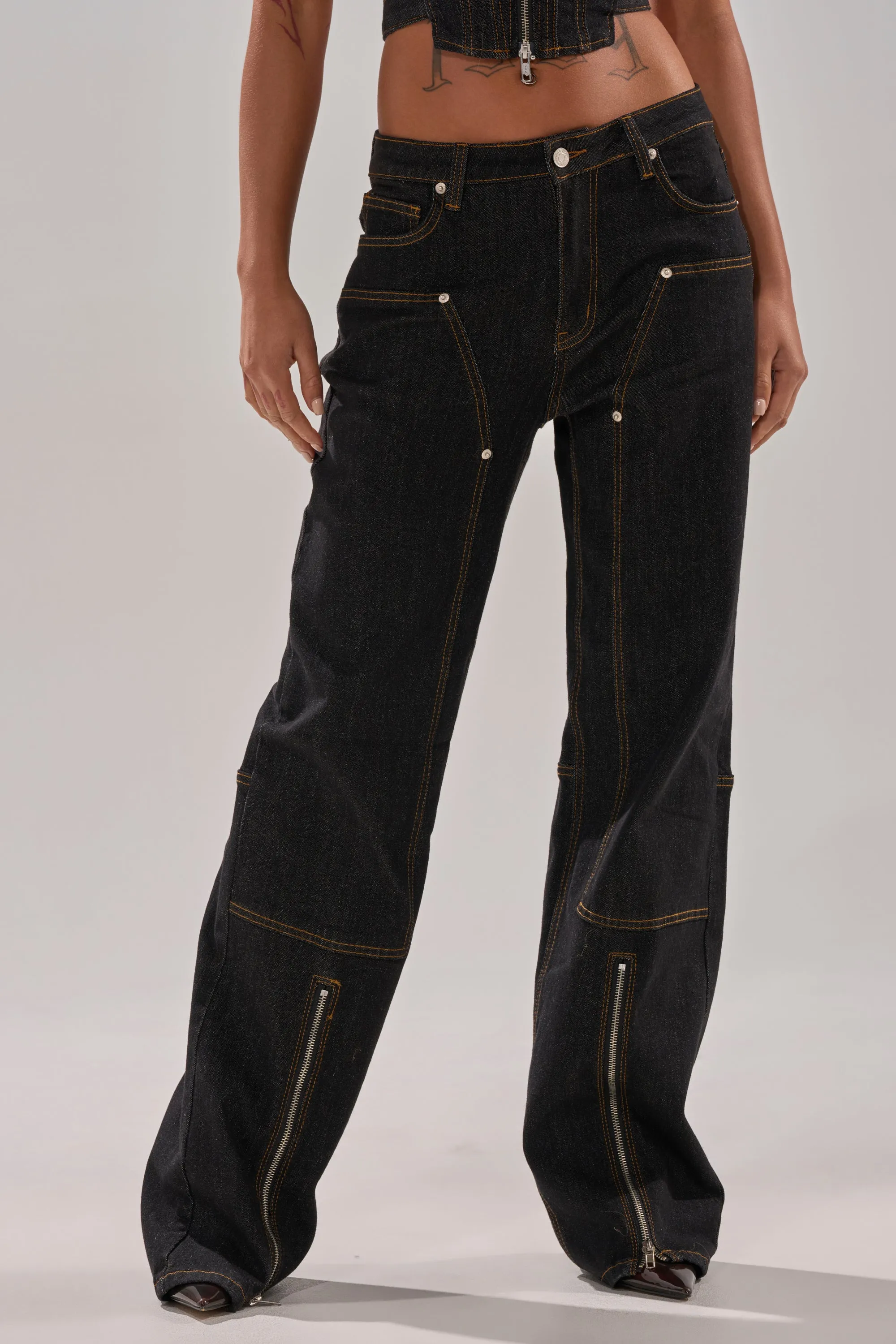 HARDEST TO LOVE WIDE LEG DENIM sold by AKIRA product image thumbnail 3