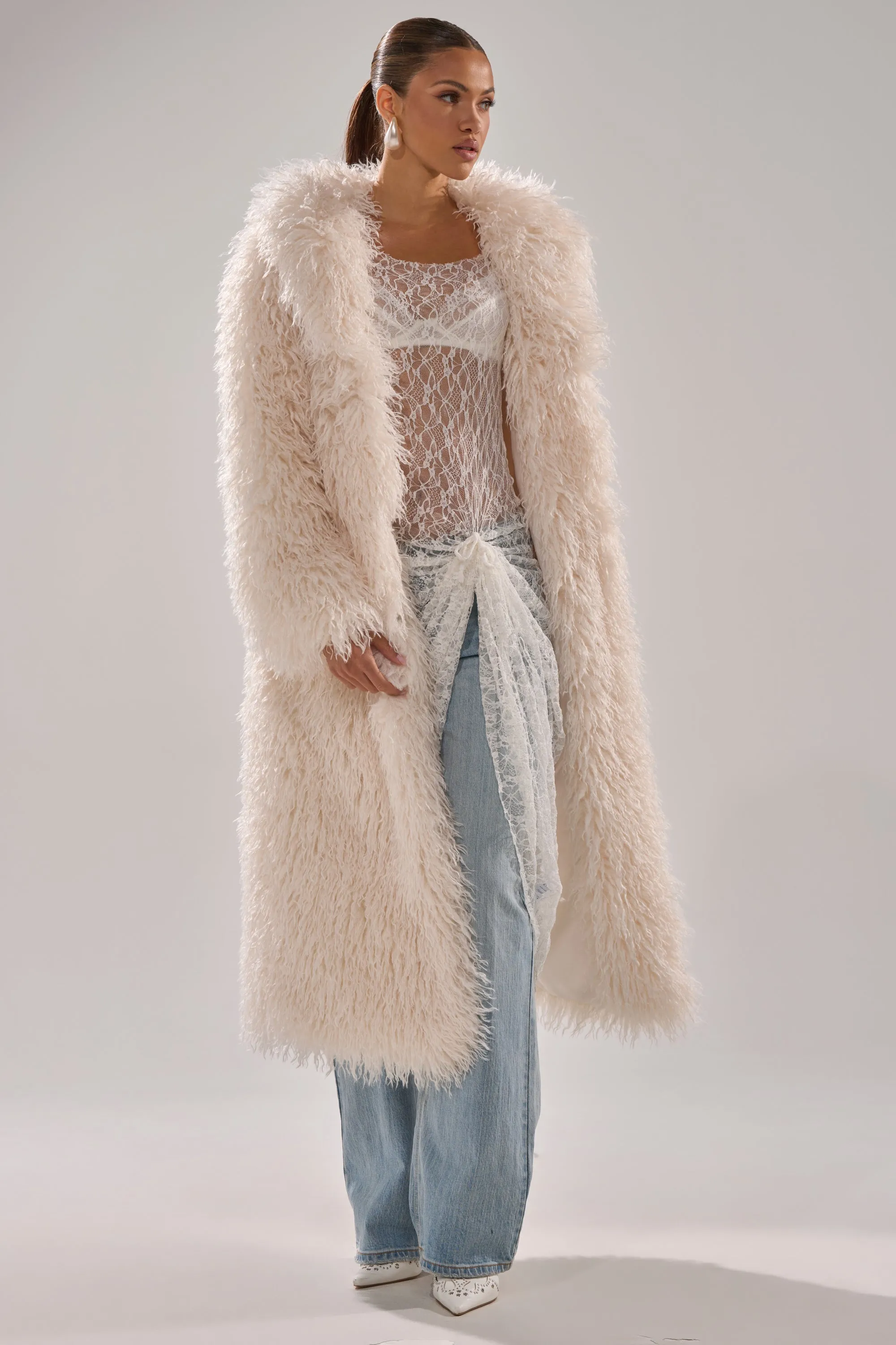 SCARLETT FAUX FUR COAT sold by AKIRA product image thumbnail 4