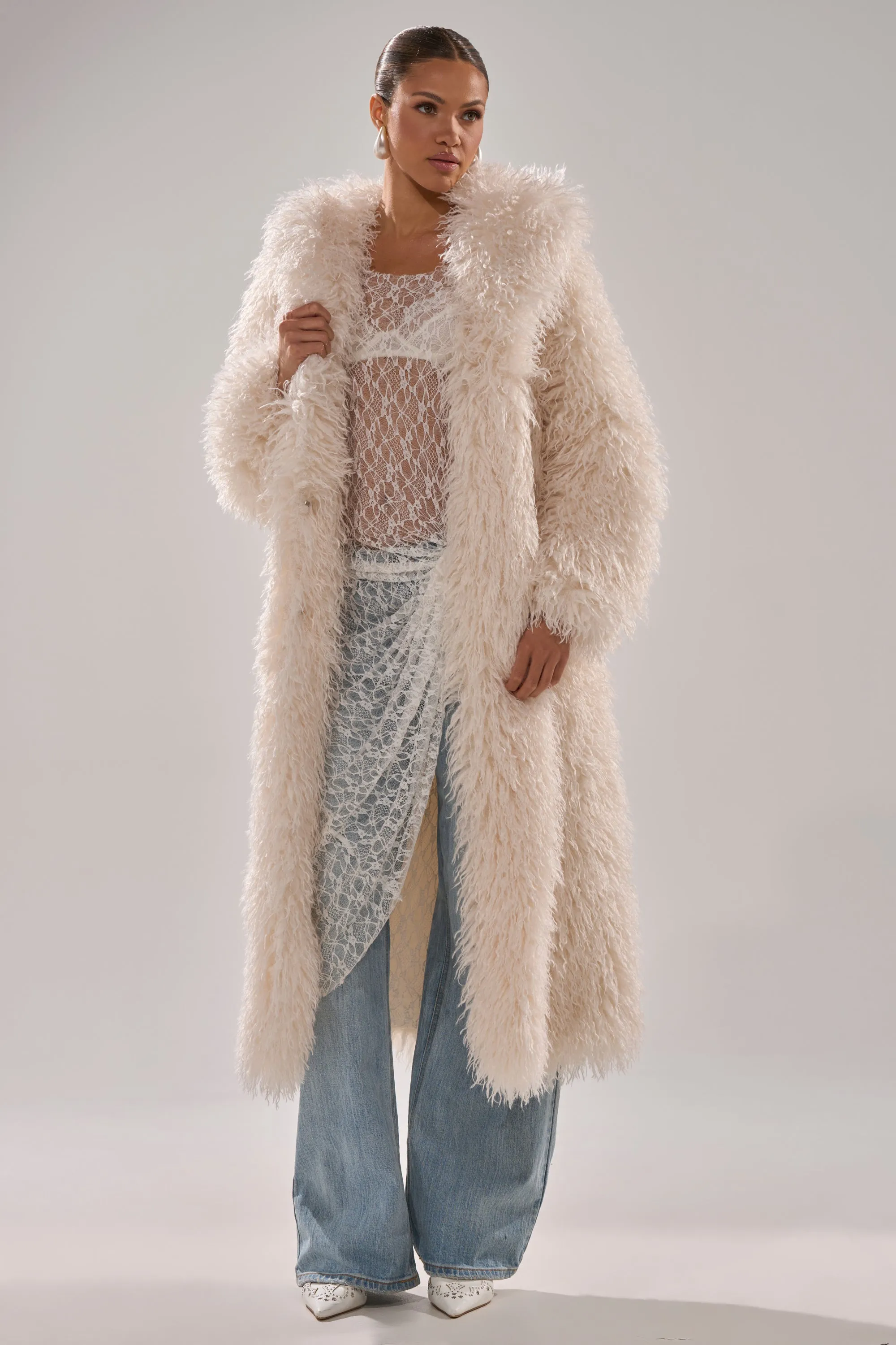 SCARLETT FAUX FUR COAT sold by AKIRA product image thumbnail 3