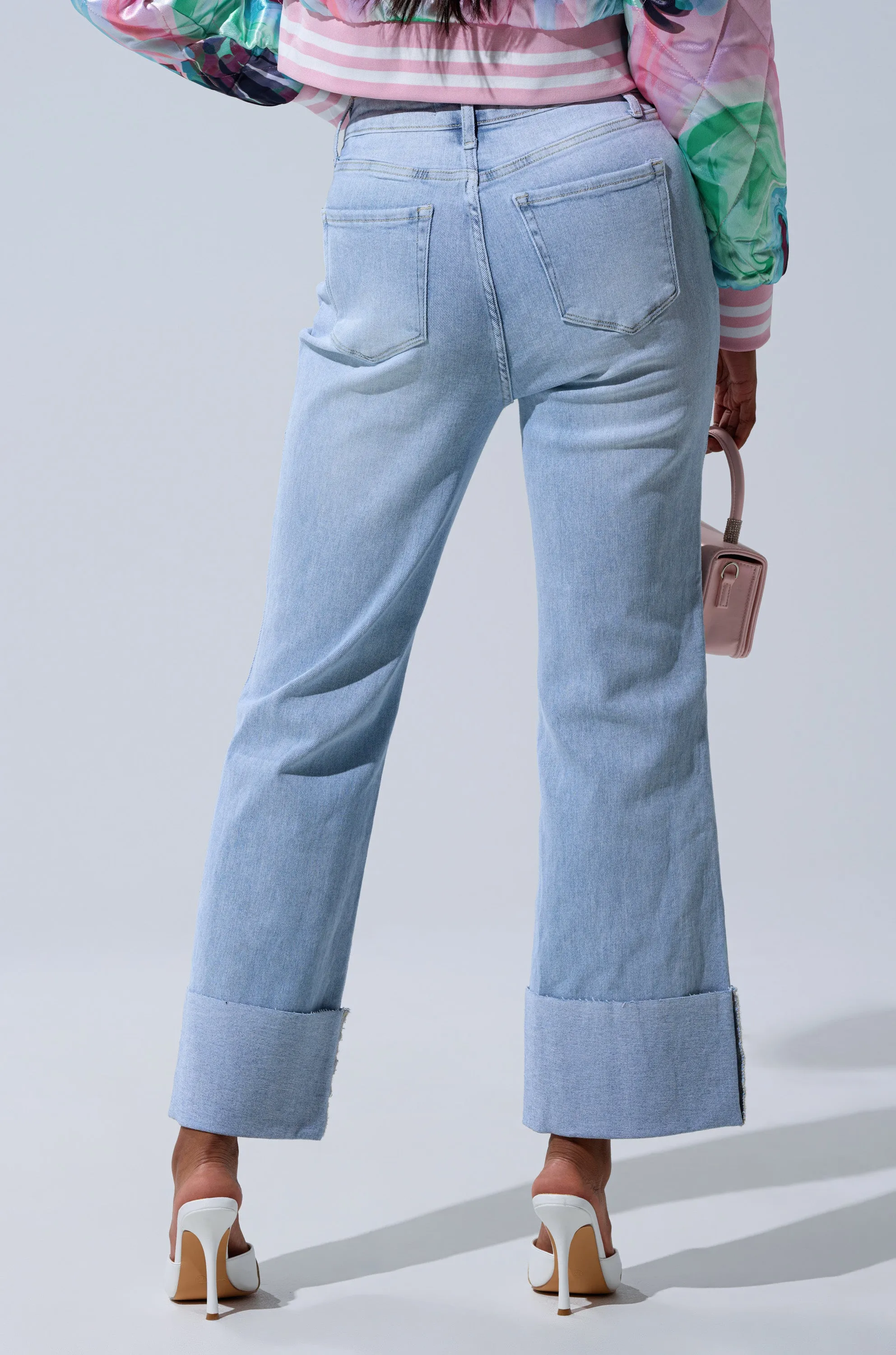 LOVE ME MORE RELAXED DENIM sold by AKIRA product image thumbnail 4
