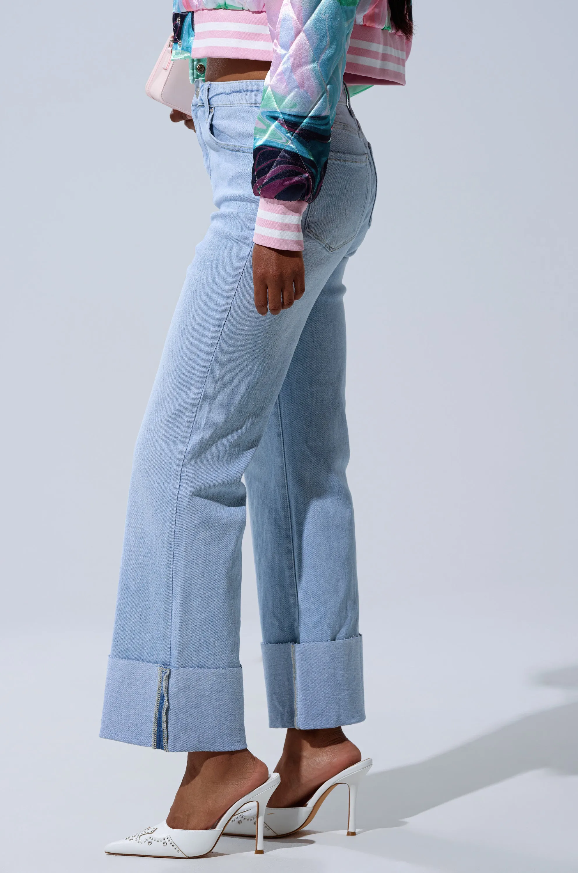 LOVE ME MORE RELAXED DENIM sold by AKIRA product image thumbnail 3