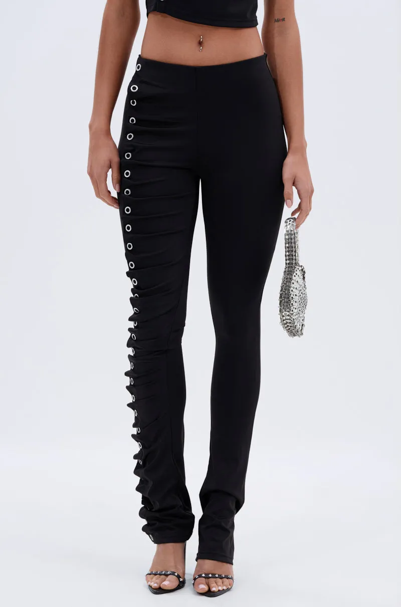 GROMMET DETAIL RUCHED PANT sold by AKIRA product image thumbnail 2