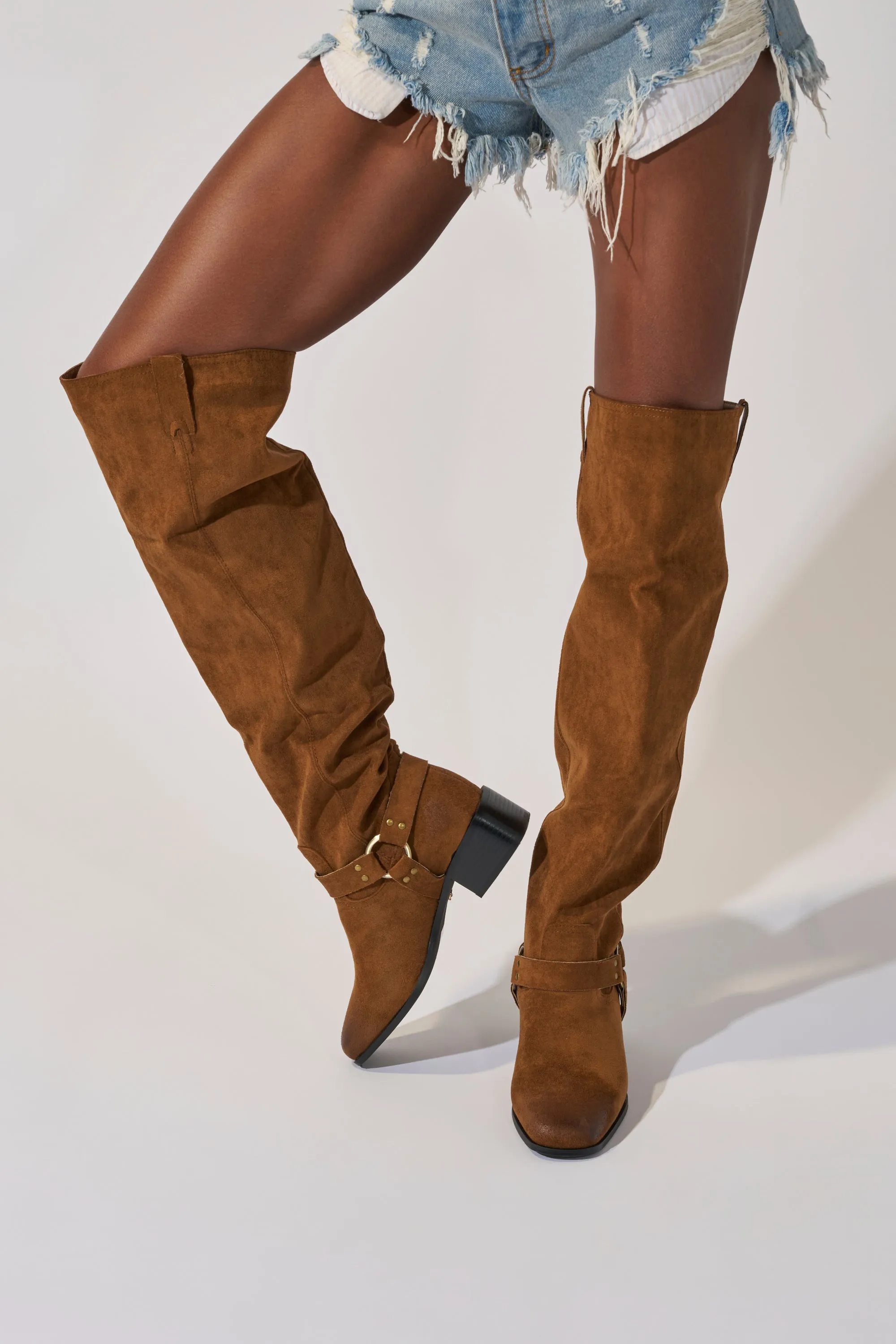 AZALEA WANG FLAT OVER THE KNEE RIDING BOOT sold by AKIRA product image thumbnail 3