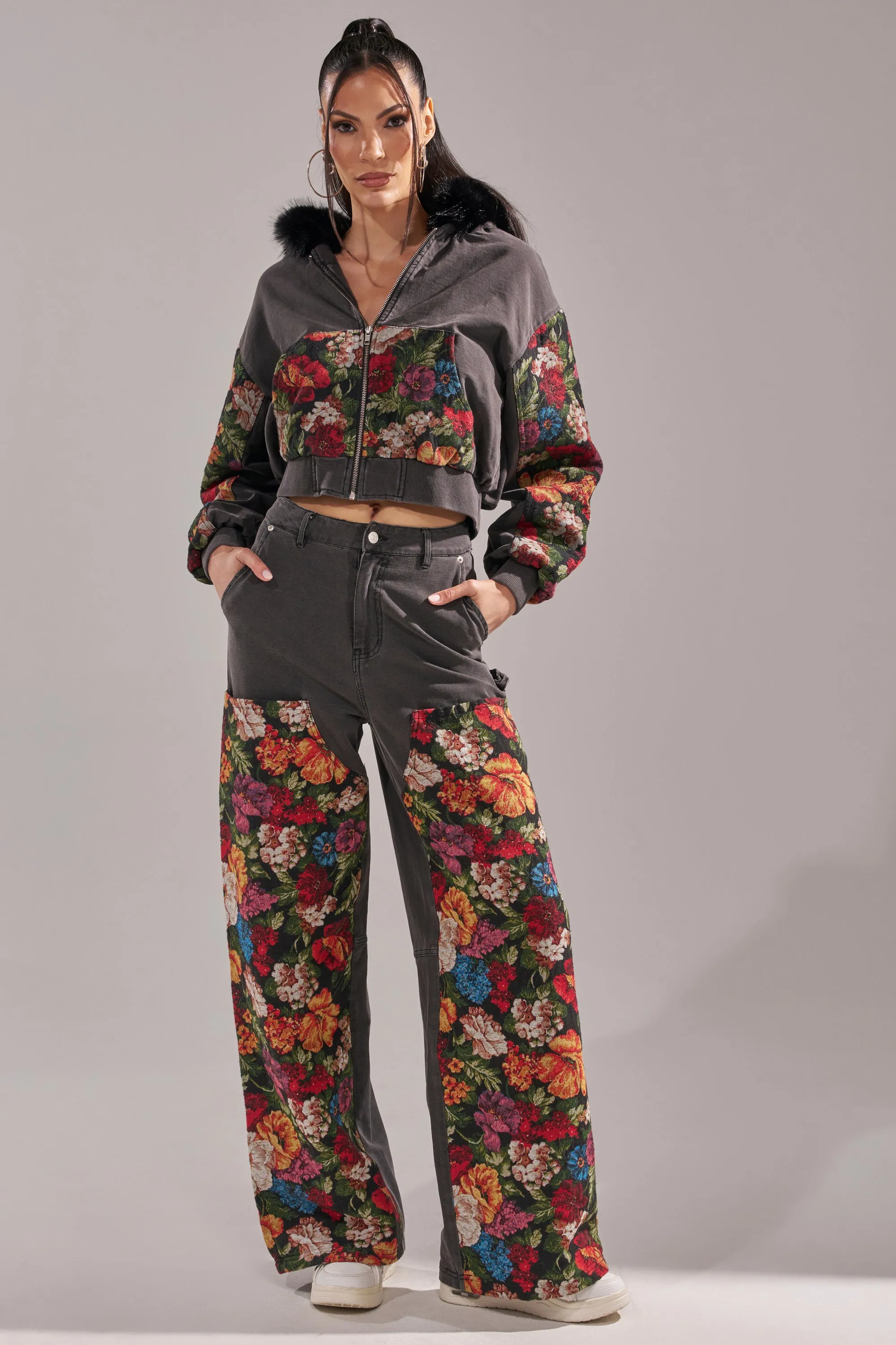 TRY ME FLORAL DENIM sold by AKIRA