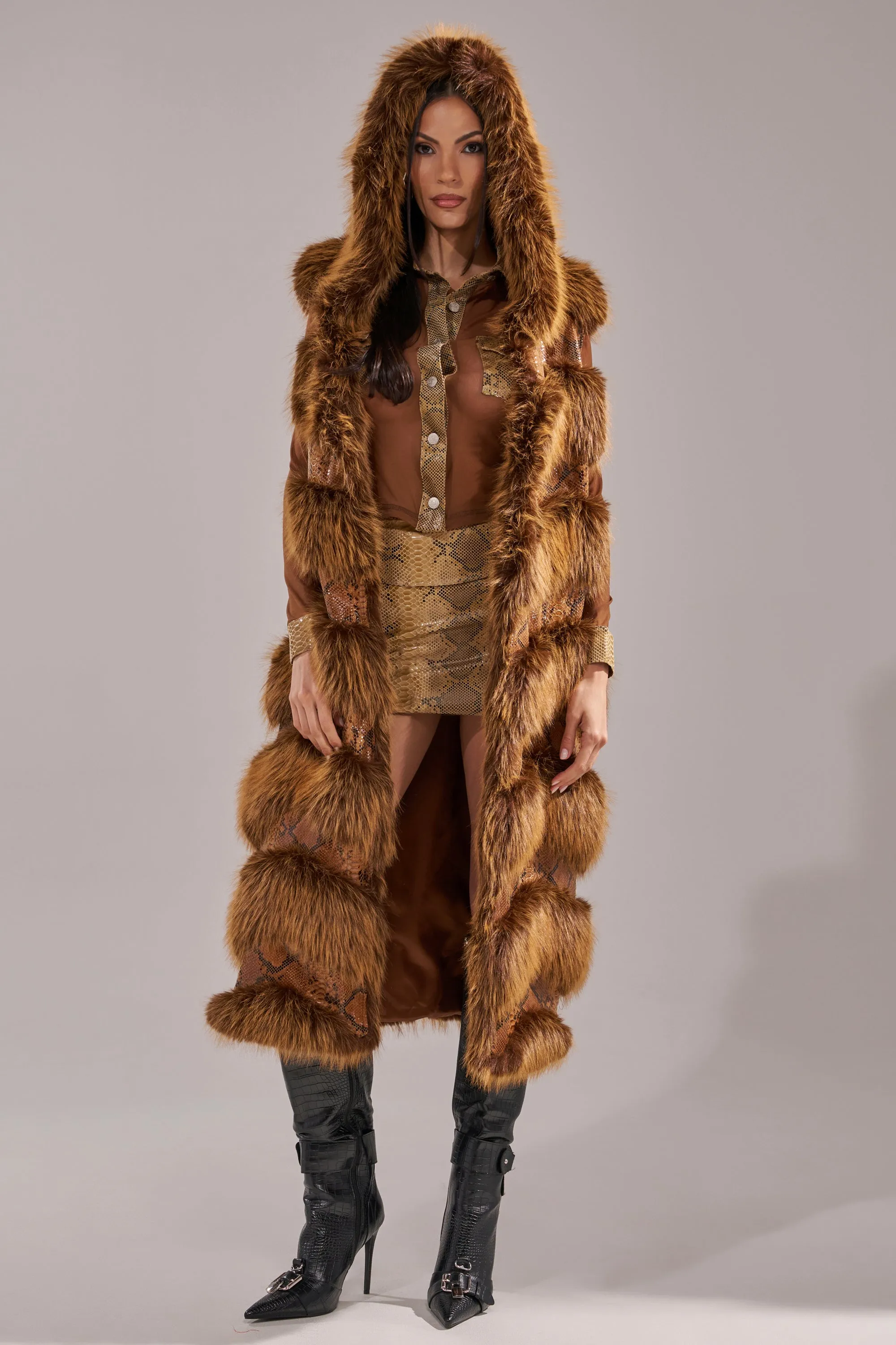 GOOD OMEN FUR TRIM VEST sold by AKIRA product image thumbnail 5
