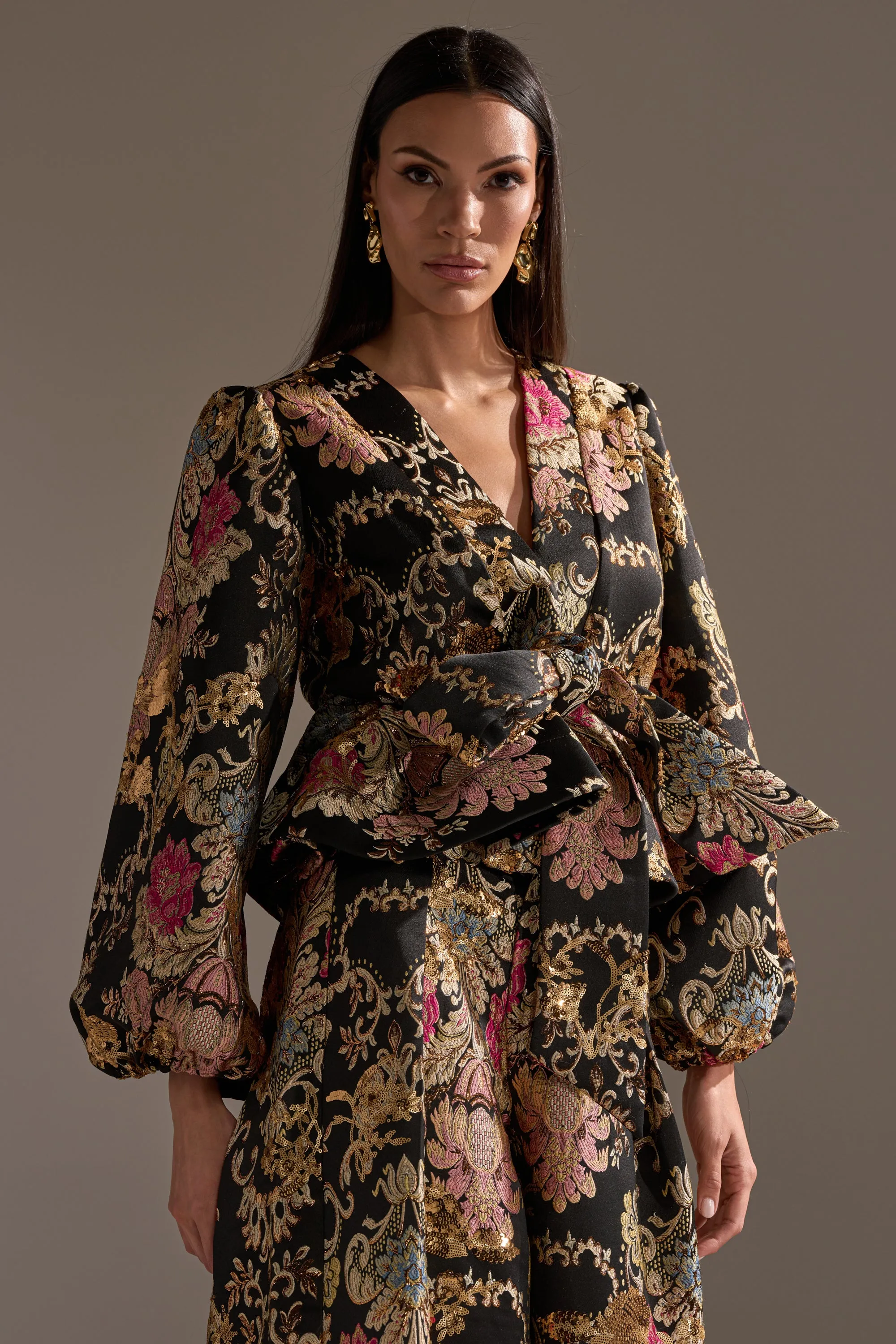 LUXE ENERGY BROCADE BLOUSE sold by AKIRA product image thumbnail 3