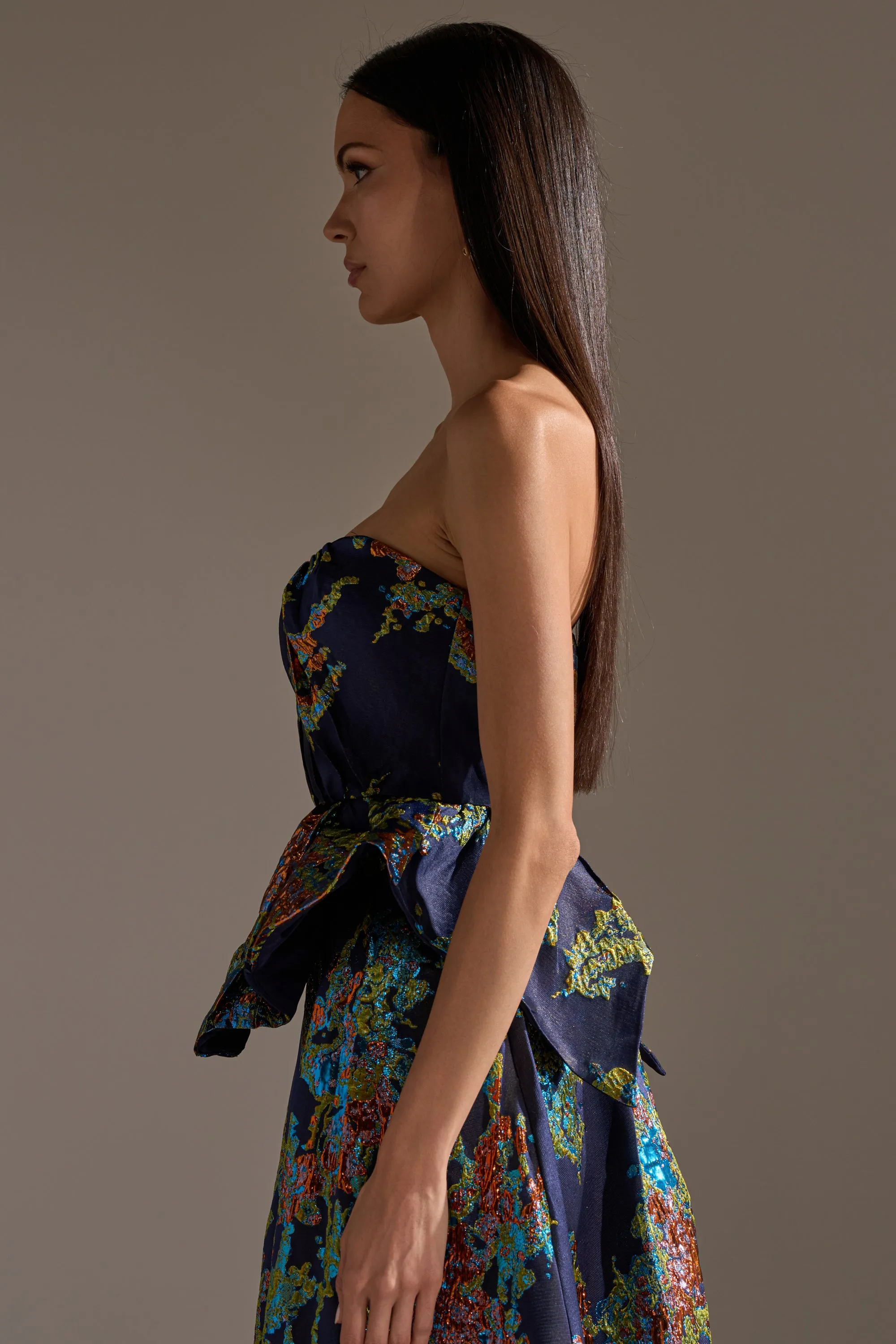 TRANSCENDENT FLORAL BROCADE CORSET TOP sold by AKIRA product image thumbnail 3