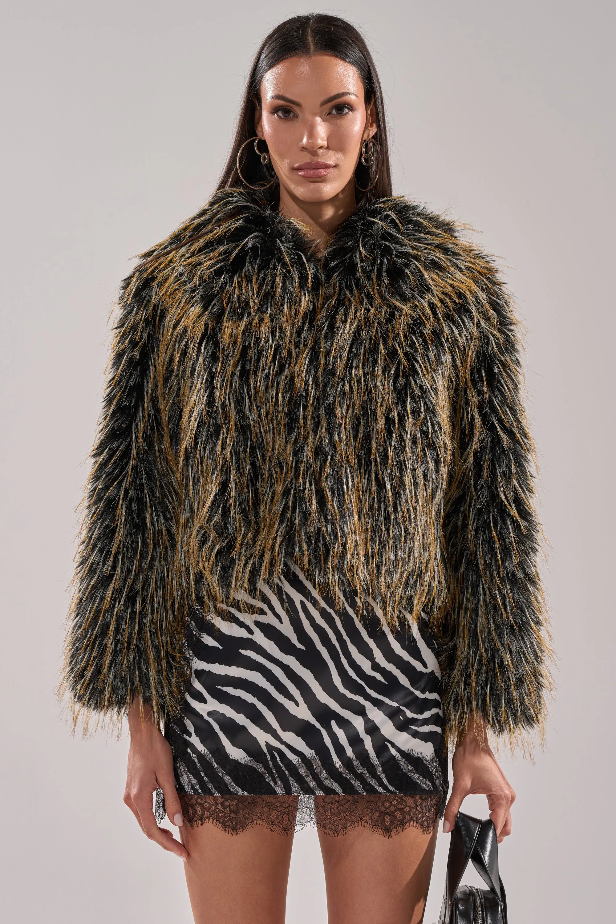 JUPITER FAUX FUR COAT sold by AKIRA product image thumbnail 4