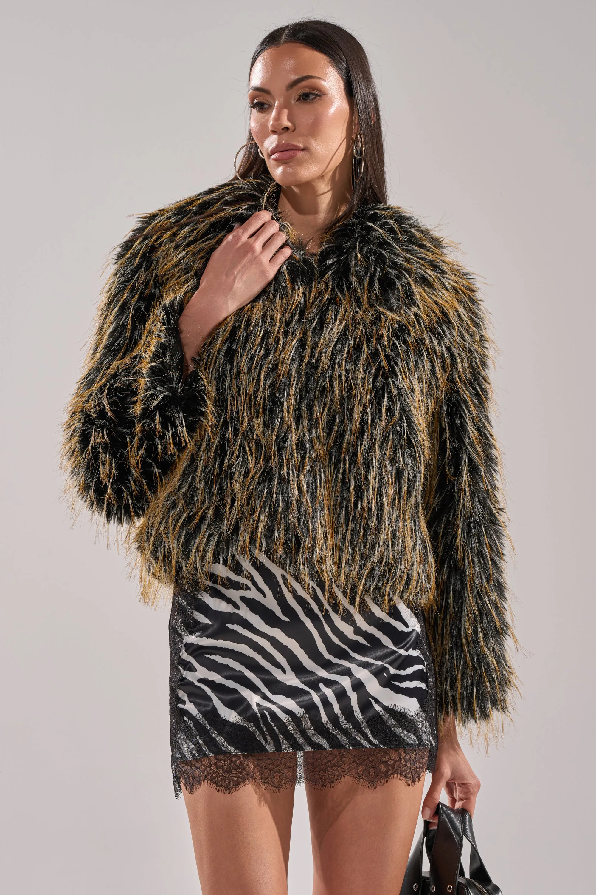 JUPITER FAUX FUR COAT sold by AKIRA product image thumbnail 5