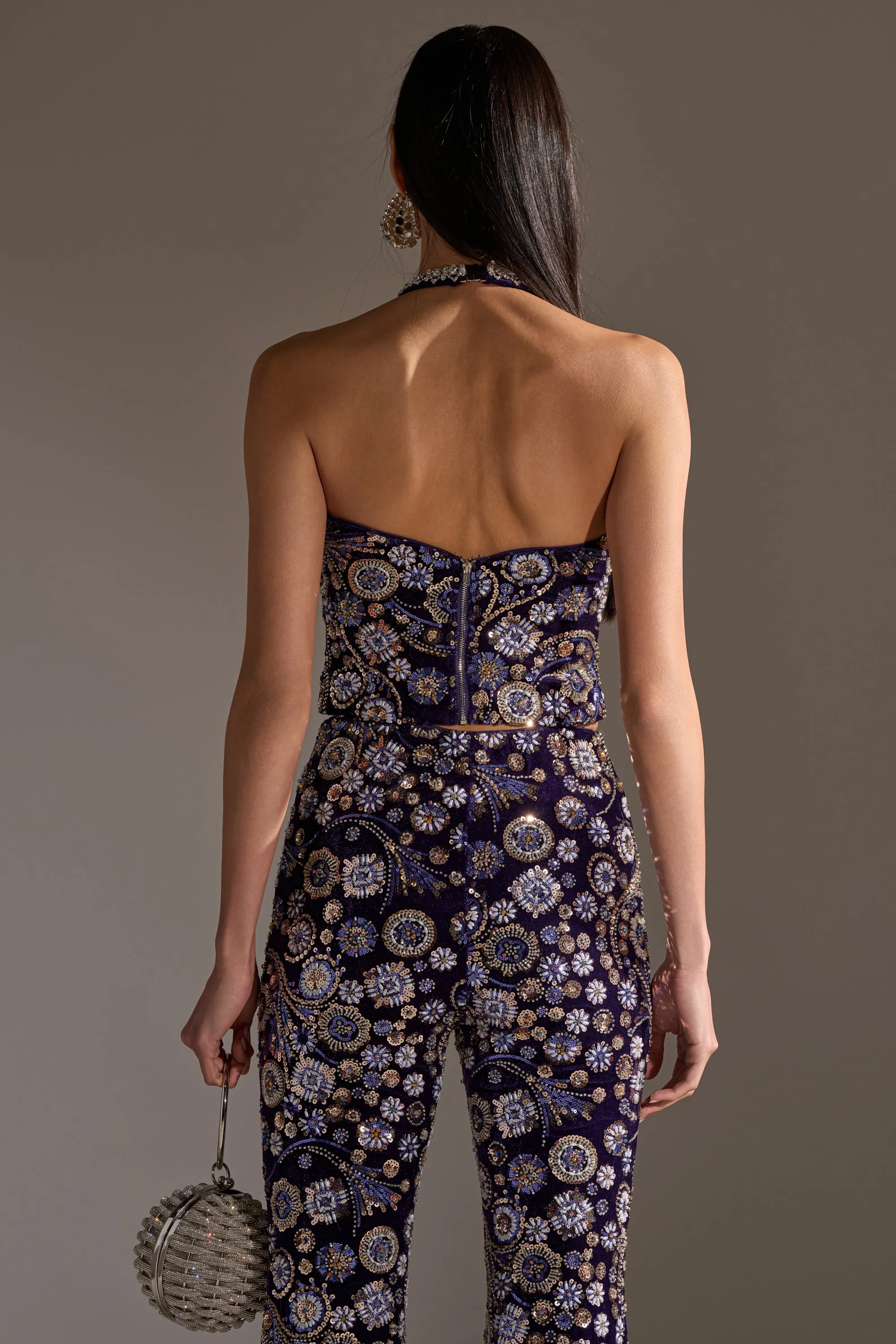 QUEEN OF EVERYTHING RHINESTONE HALTER BLOUSE sold by AKIRA product image thumbnail 5