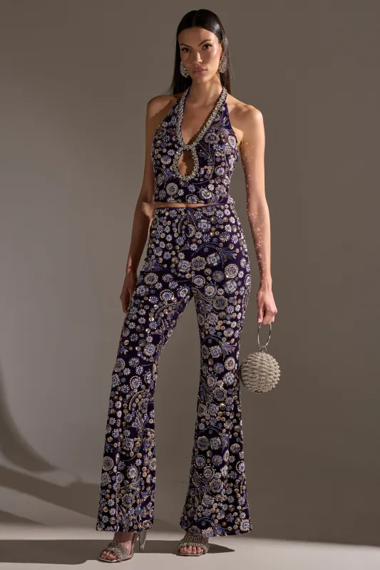 QUEEN OF EVERYTHING RHINESTONE TROUSER sold by AKIRA