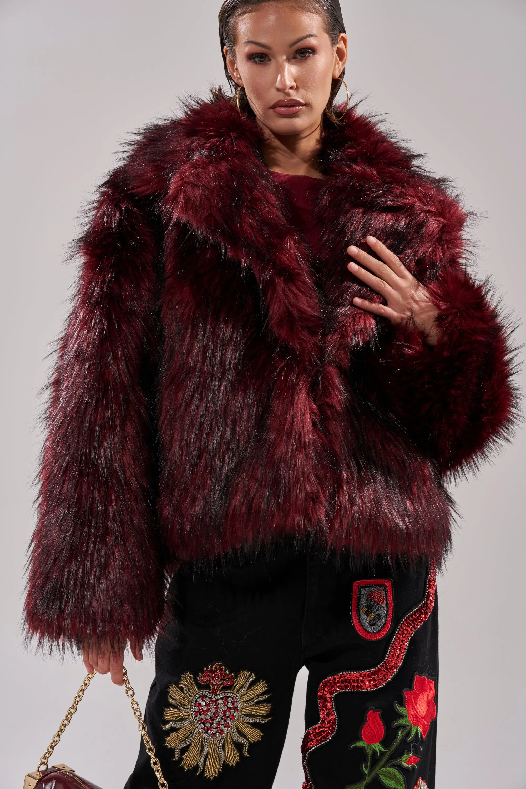MICHIGAN AVE FAUX FUR sold by AKIRA product image thumbnail 5