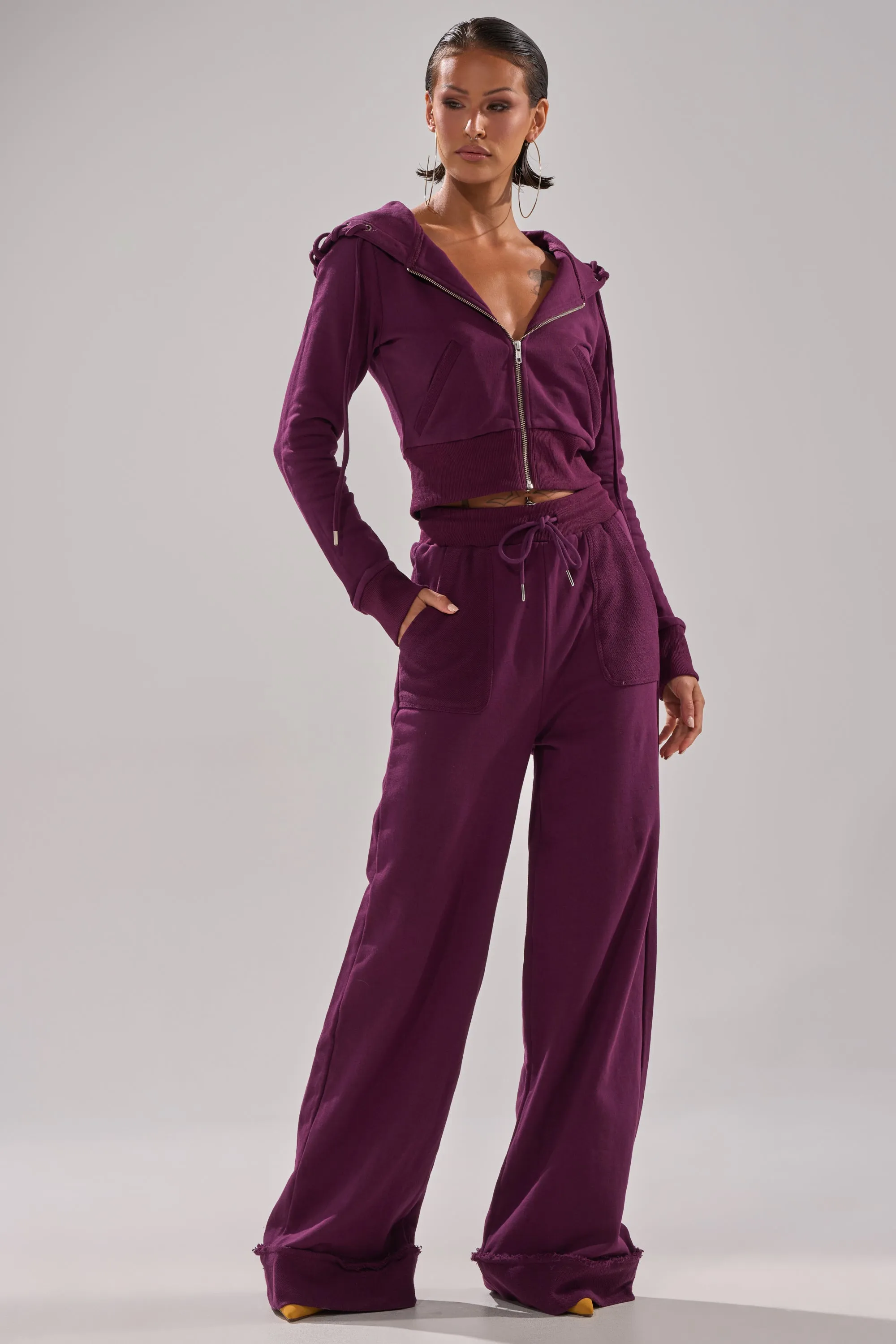 SHE'S GONE, YOU'RE FINE WIDE LEG JOGGER sold by AKIRA