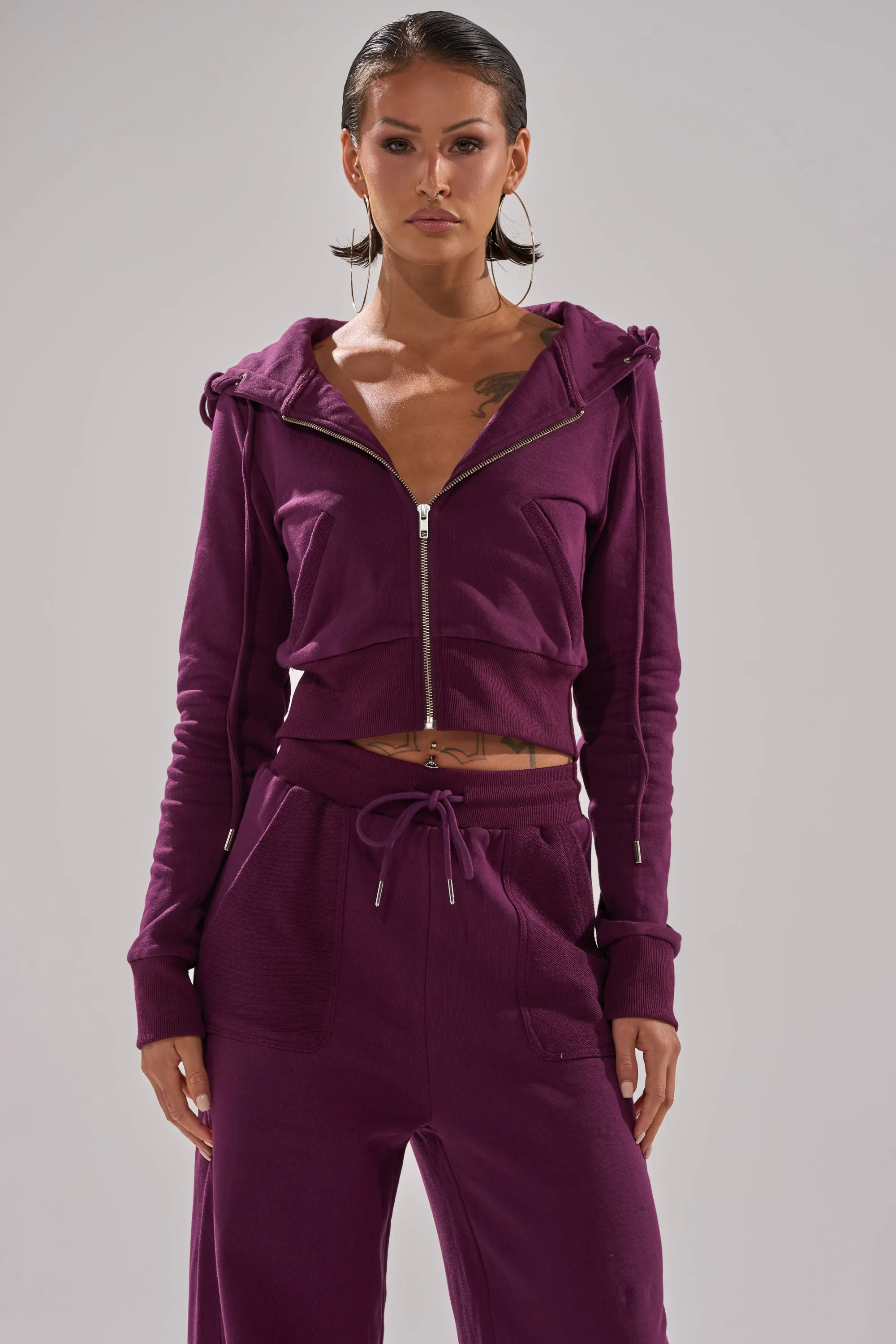 SHE'S GONE, YOU'RE FINE ZIP UP SWEATSHIRT sold by AKIRA product image thumbnail 3