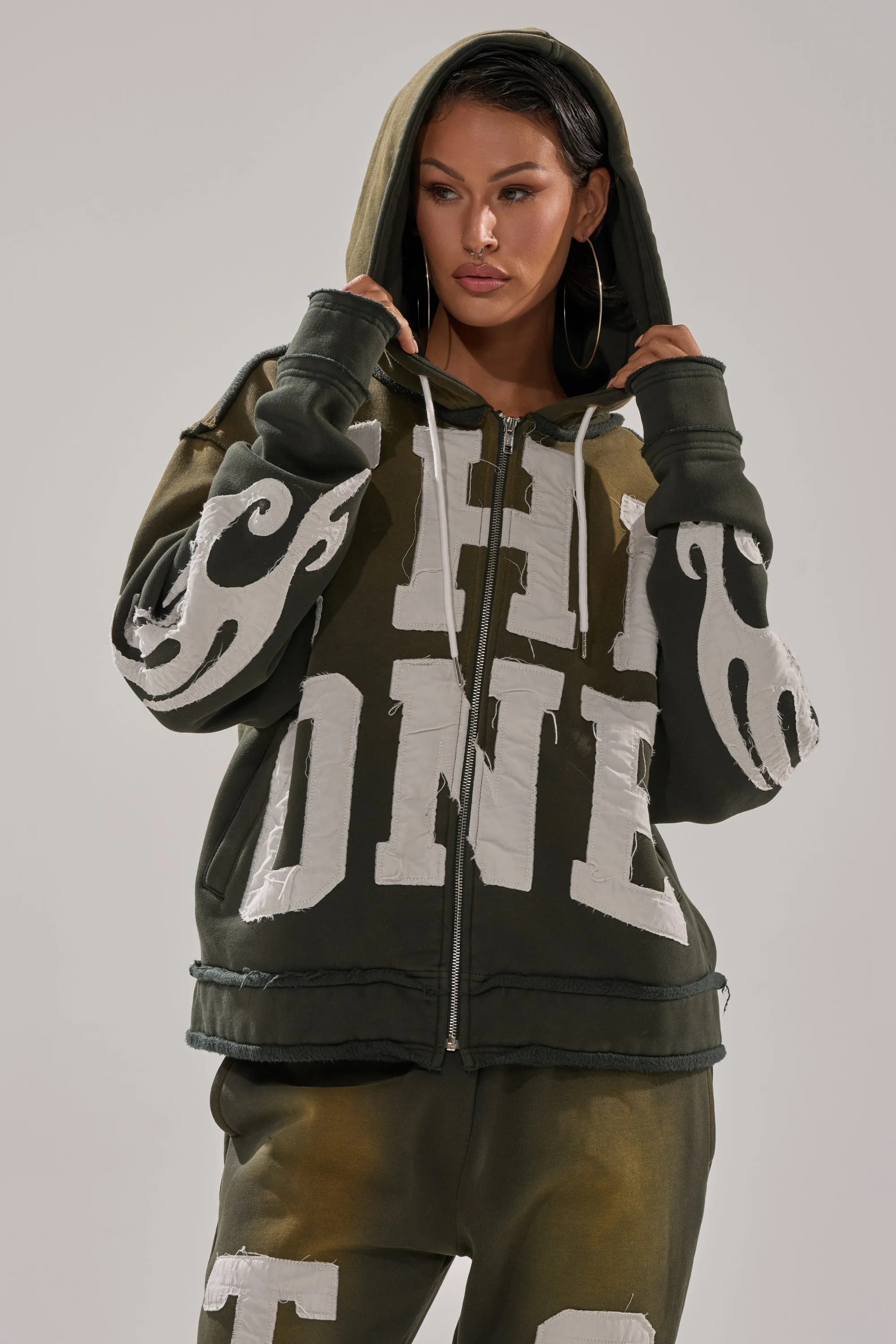 THE ONLY ONE ZIP SWEATSHIRT sold by AKIRA product image thumbnail 3