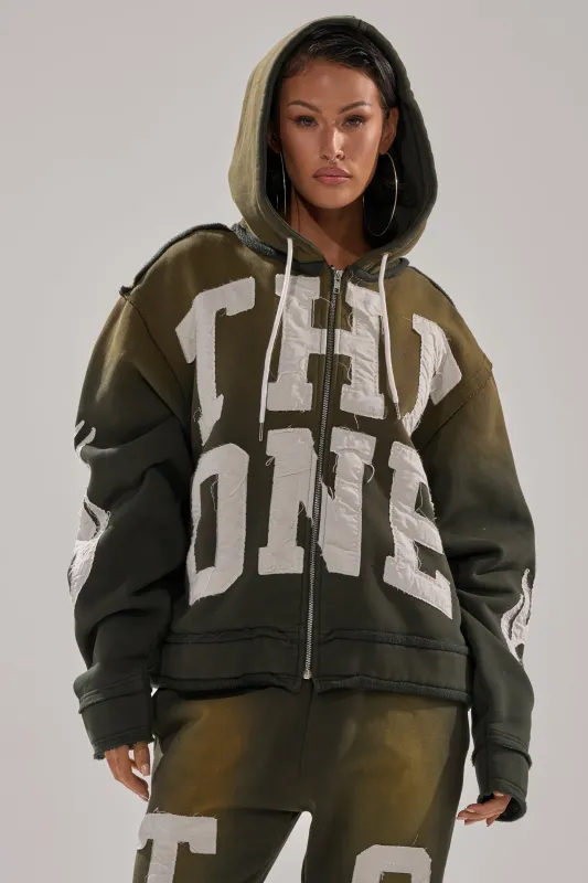 THE ONLY ONE ZIP SWEATSHIRT sold by AKIRA