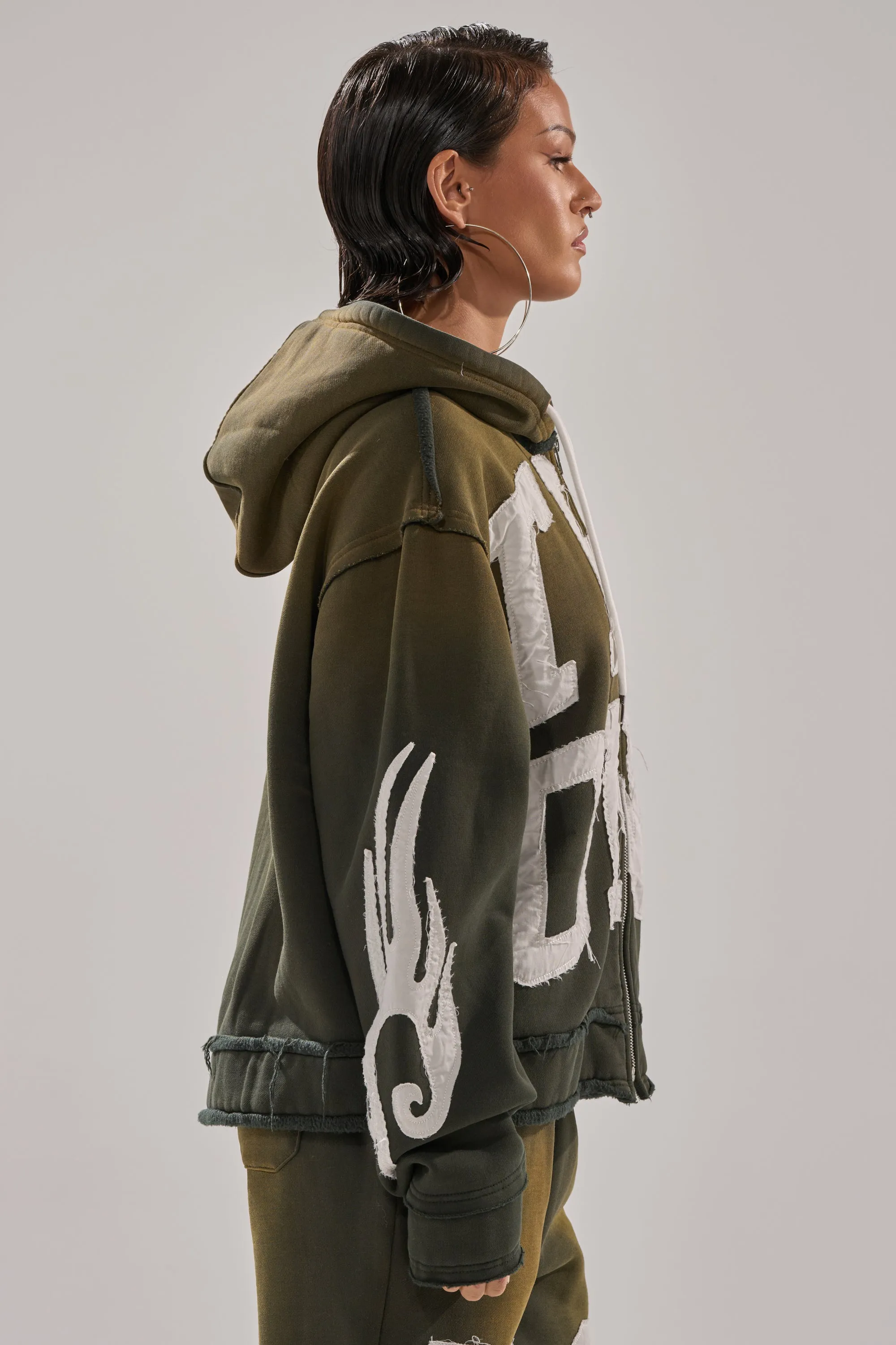 THE ONLY ONE ZIP SWEATSHIRT sold by AKIRA product image thumbnail 4