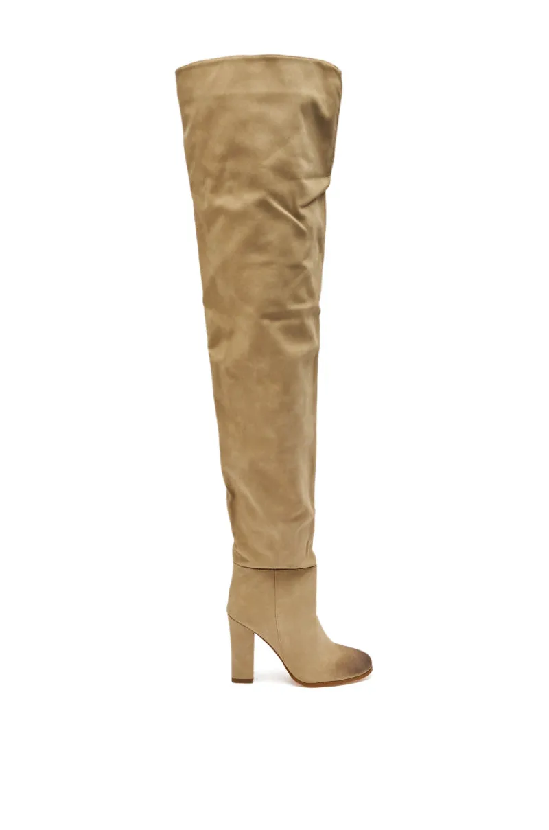 AZALEA WANG NANETTE TAUPE SLOUCHY BOOT sold by AKIRA product image thumbnail 4
