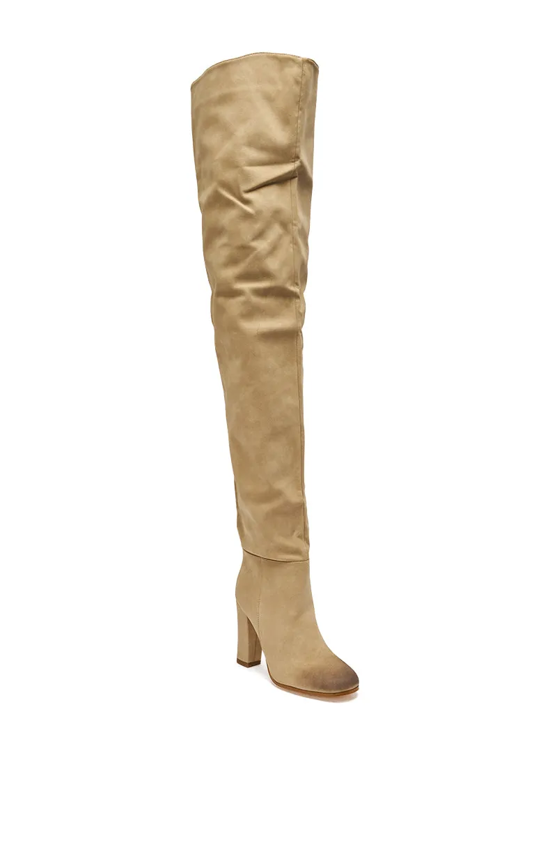 AZALEA WANG NANETTE TAUPE SLOUCHY BOOT sold by AKIRA product image thumbnail 5
