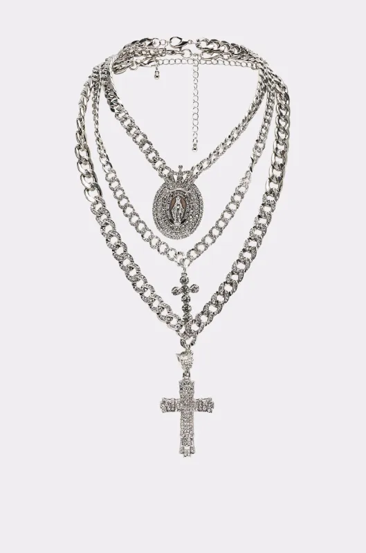 PRAY FOR YOU NECKLACE SET sold by AKIRA