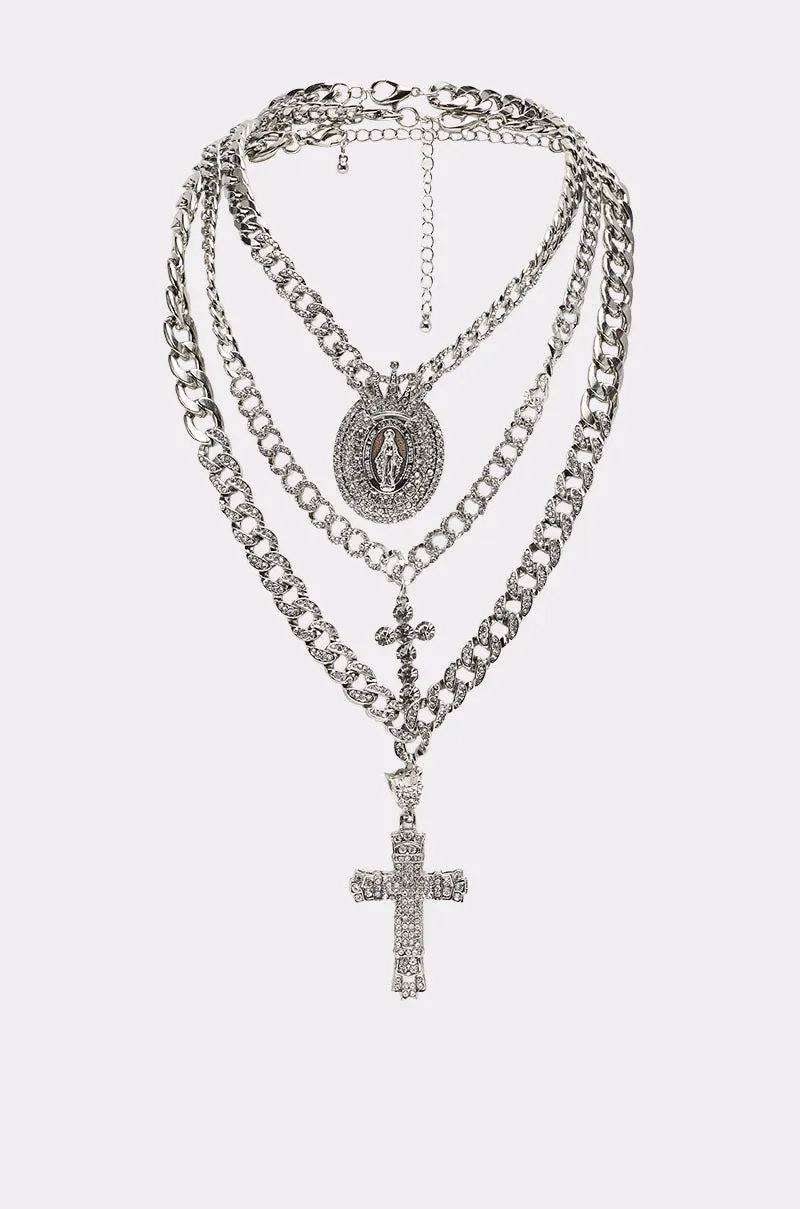 PRAY FOR YOU NECKLACE SET sold by AKIRA