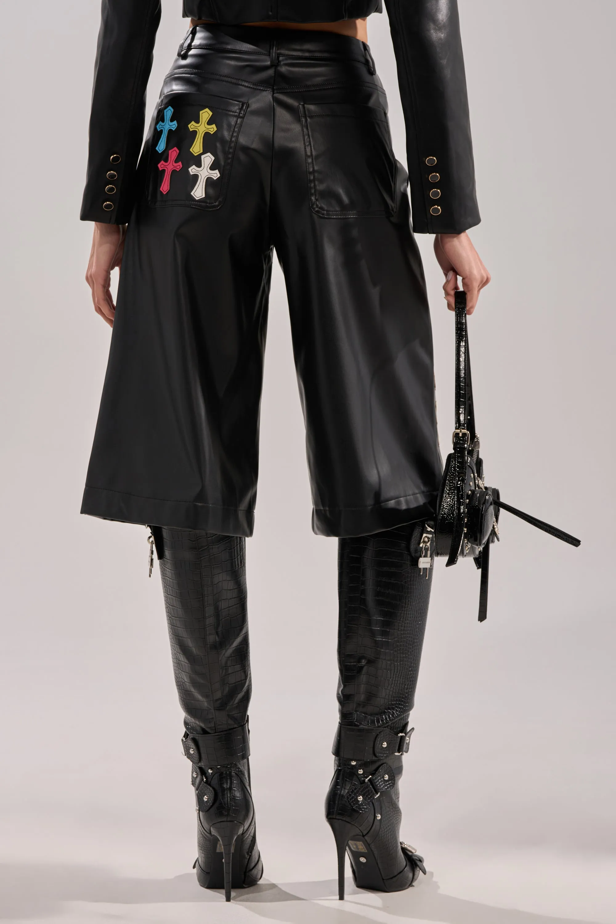 BLESSED SO HARD BERMUDA SHORT sold by AKIRA product image thumbnail 3