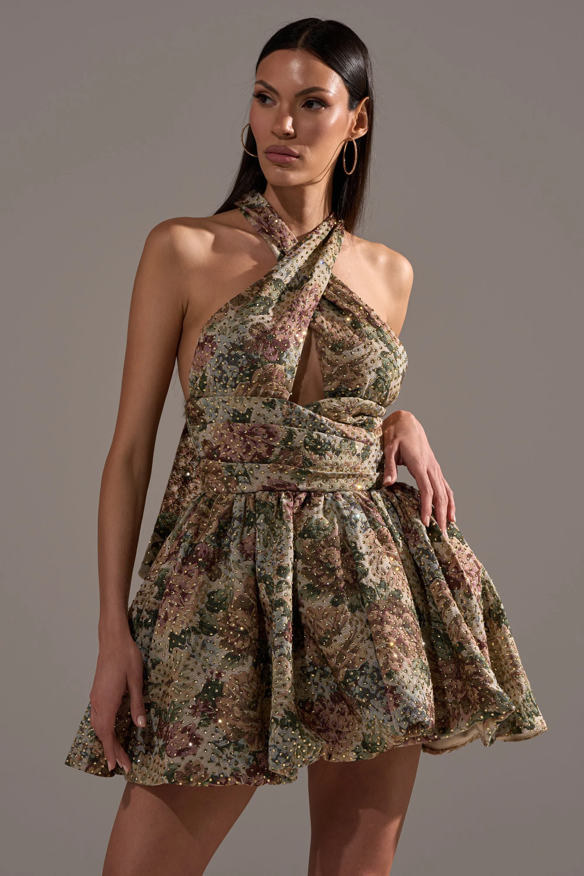 GUESS WHO FLORAL MINI DRESS sold by AKIRA product image thumbnail 4