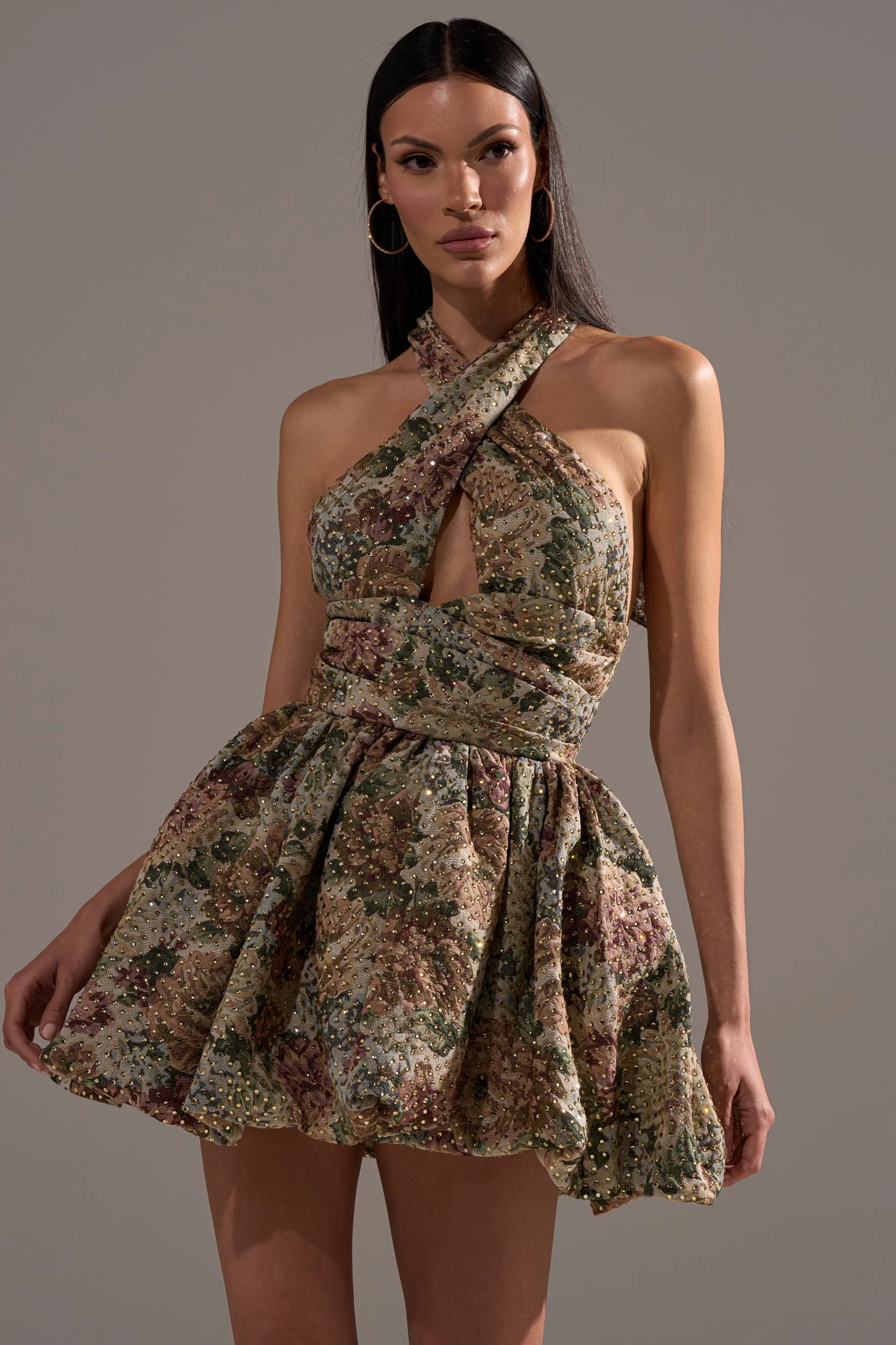 GUESS WHO FLORAL MINI DRESS sold by AKIRA product image thumbnail 3