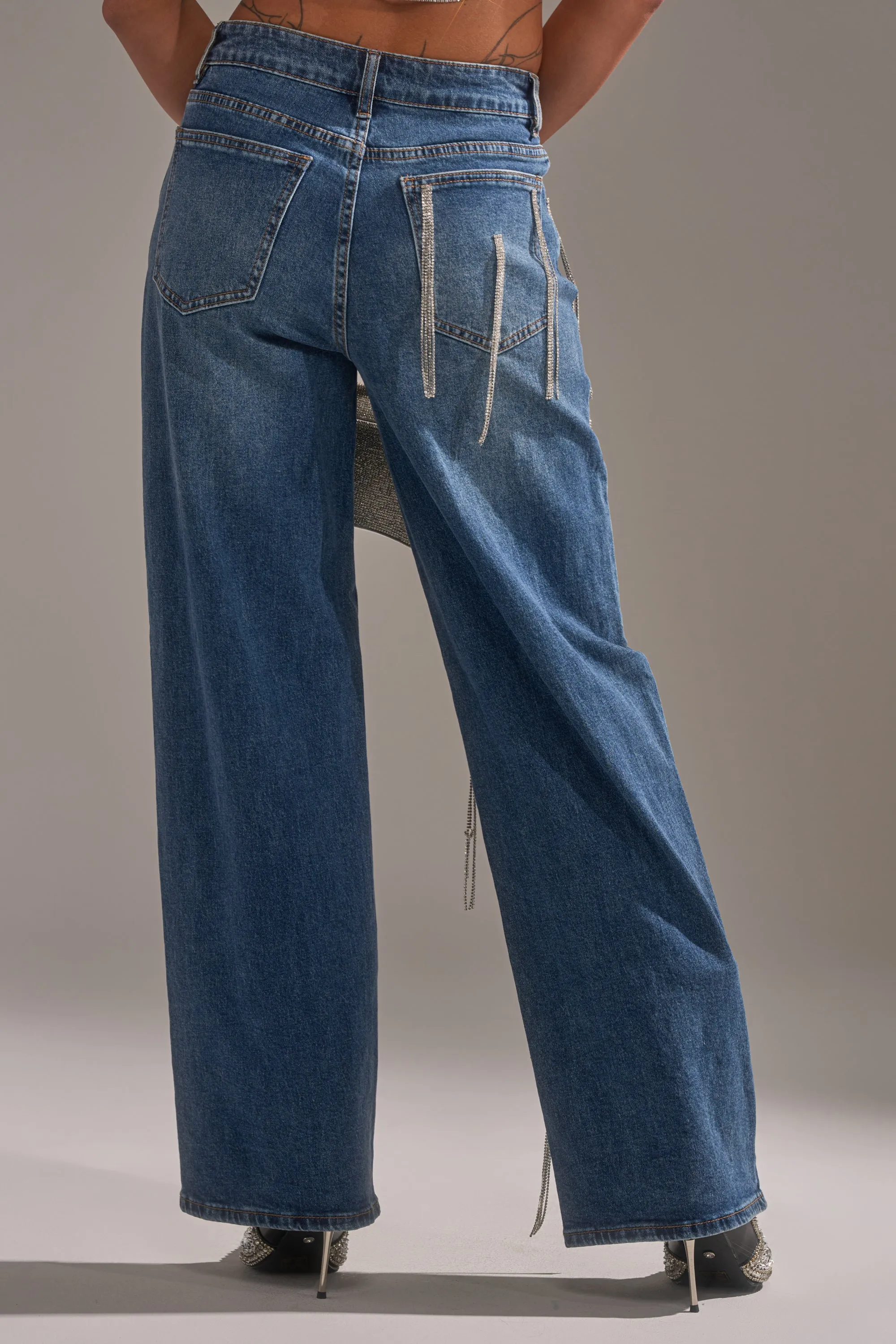 DRIPPED OUT RELAXED DENIM sold by AKIRA product image thumbnail 5