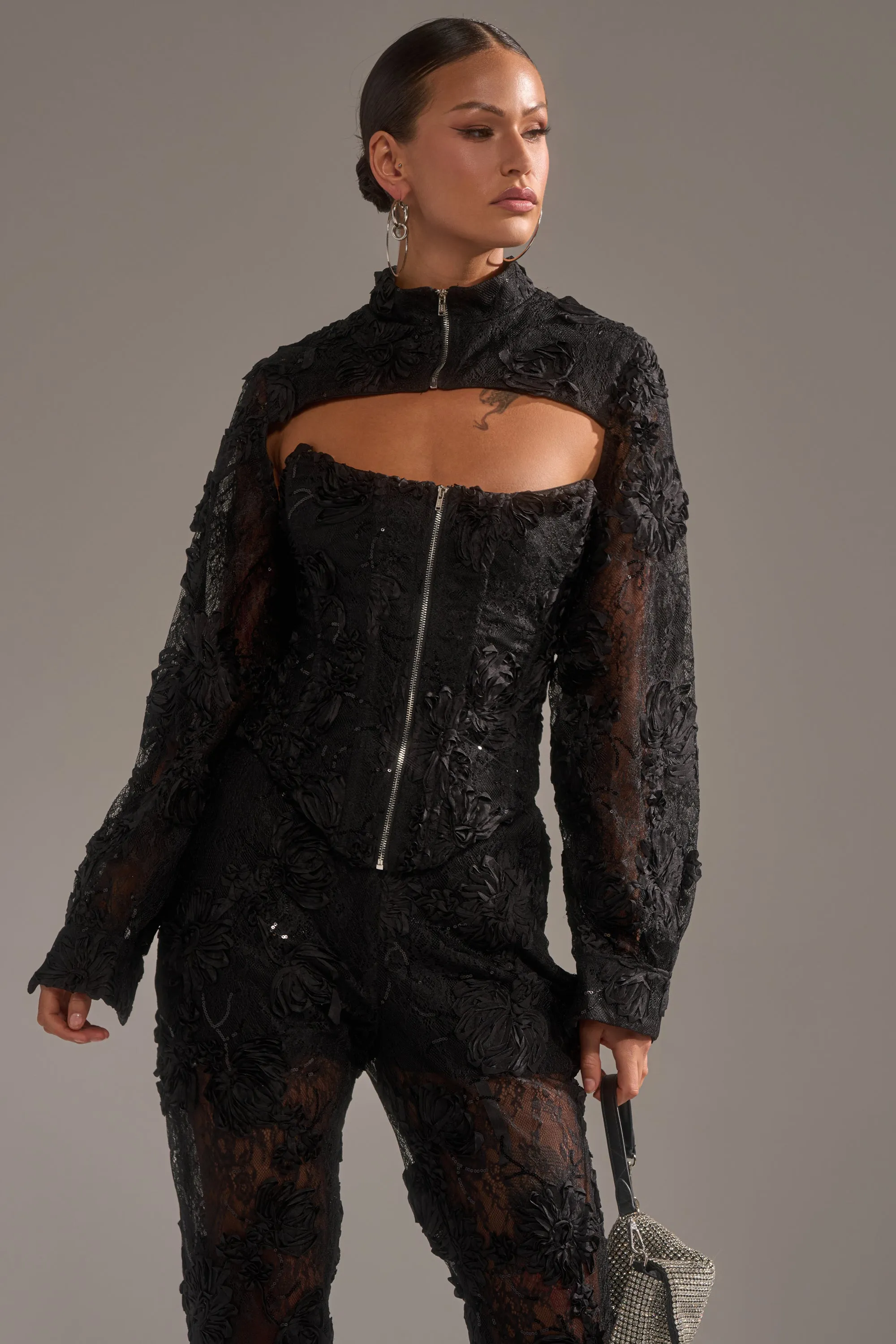 LET IT GO LACE JACKET sold by AKIRA