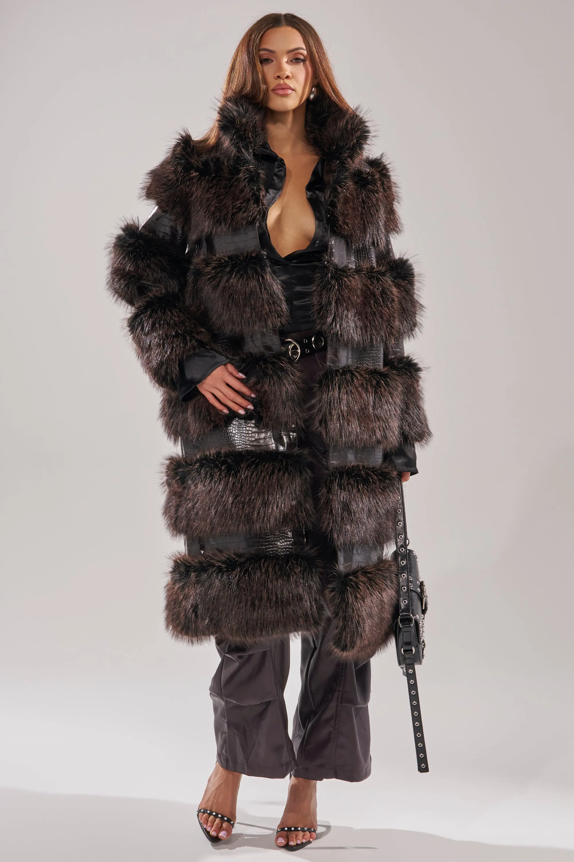 MOXIE FUR TRIM TRENCH sold by AKIRA product image thumbnail 5
