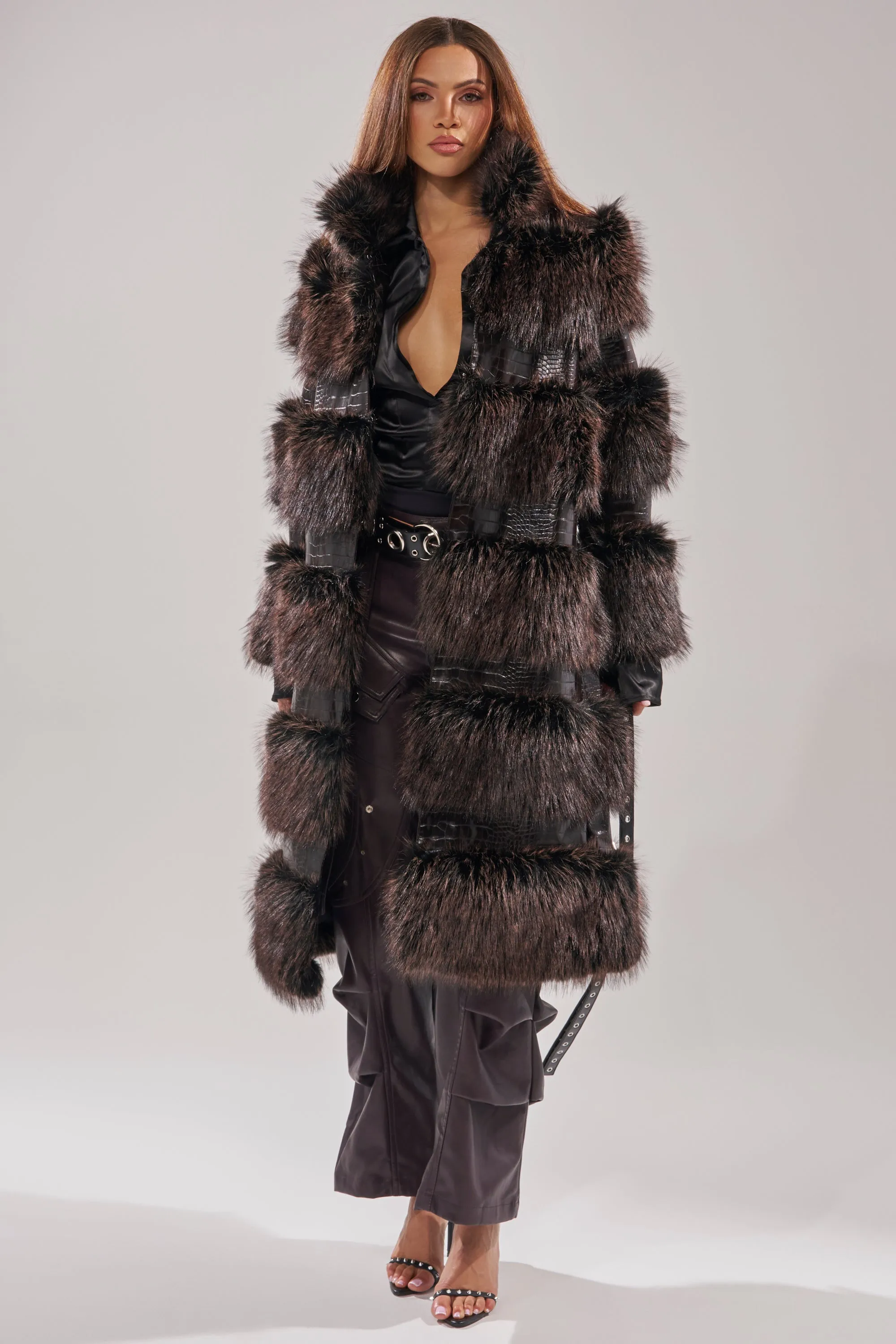 MOXIE FUR TRIM TRENCH sold by AKIRA product image thumbnail 4