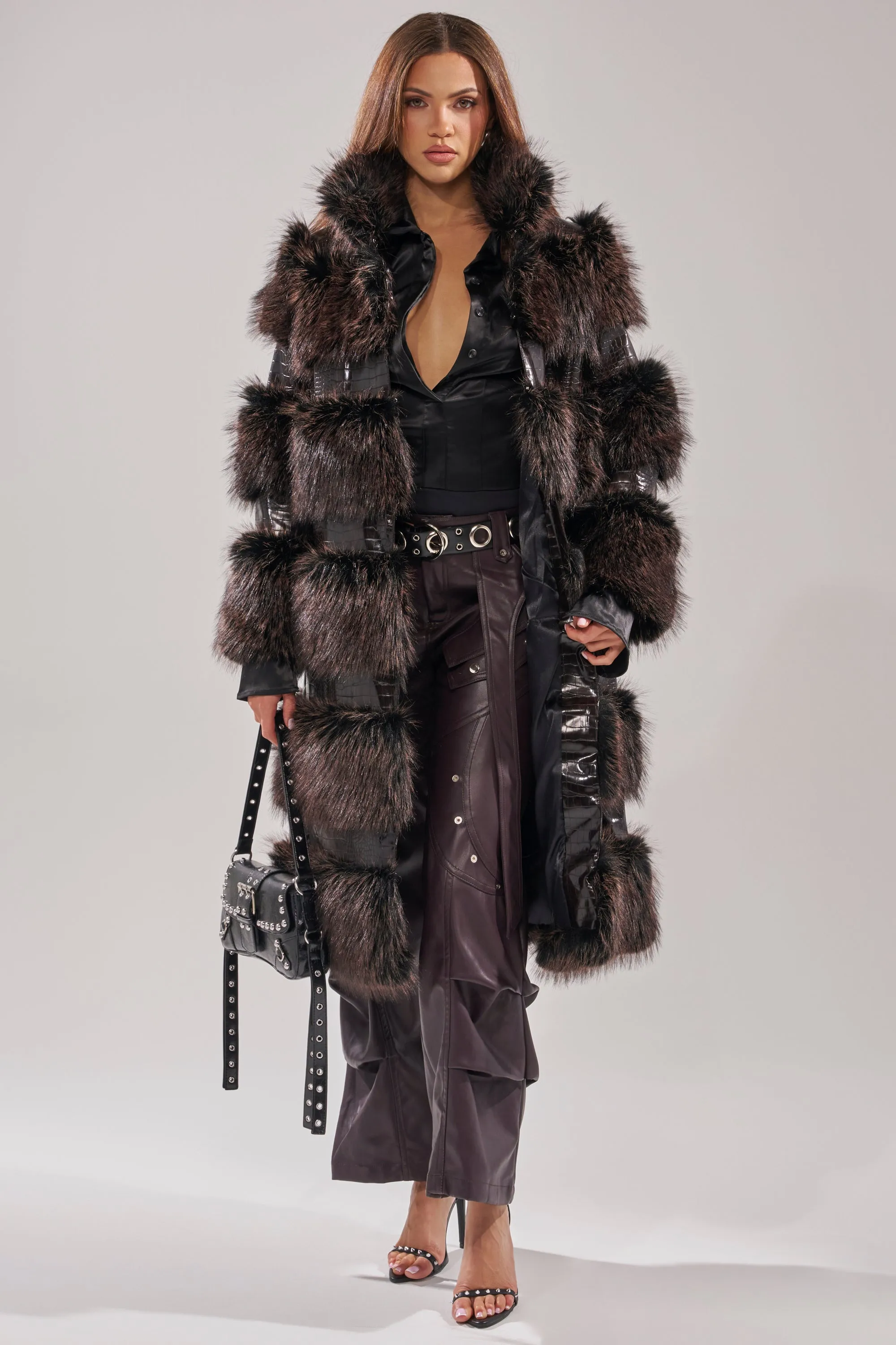 MOXIE FUR TRIM TRENCH sold by AKIRA product image thumbnail 2