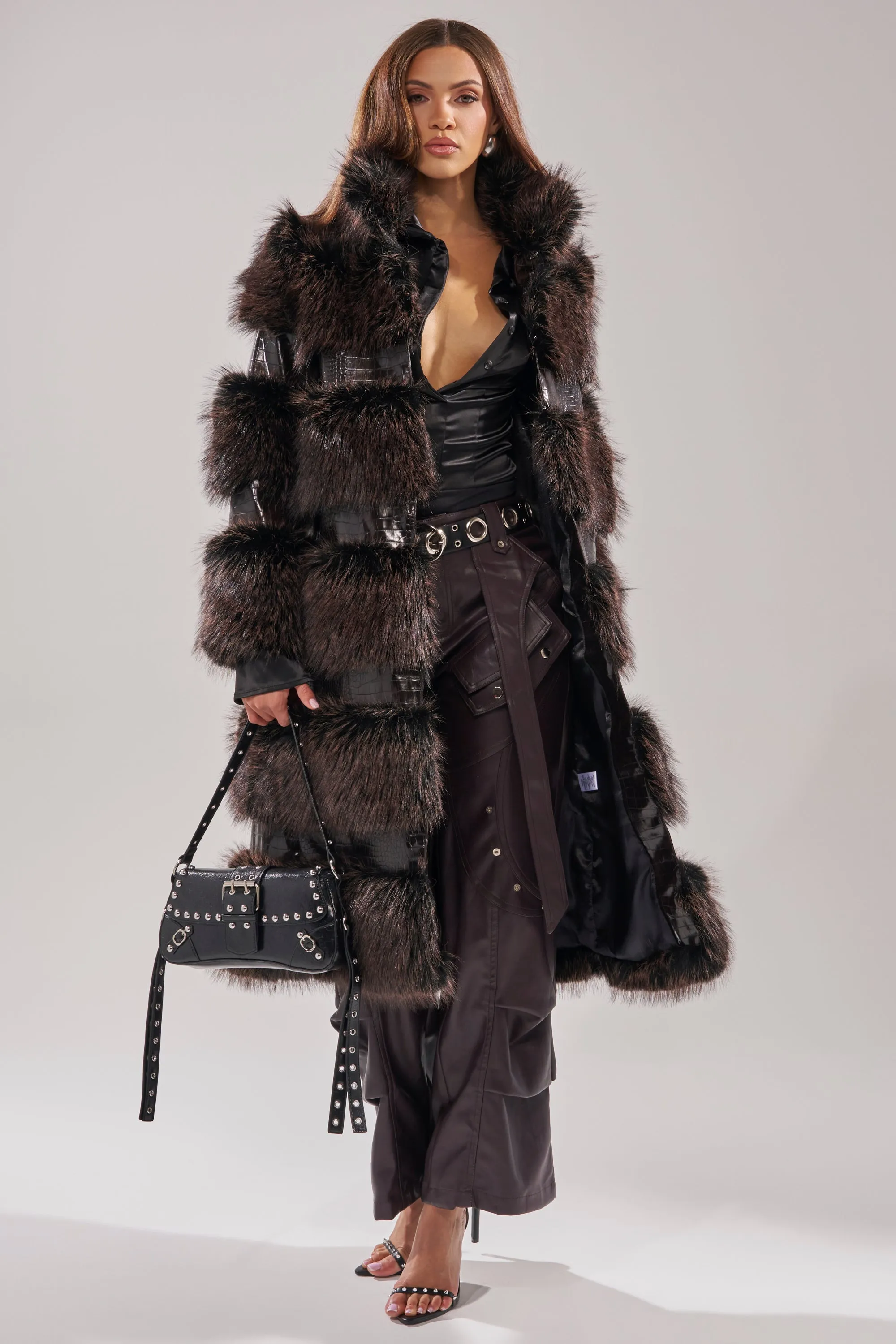 MOXIE FUR TRIM TRENCH sold by AKIRA product image thumbnail 3