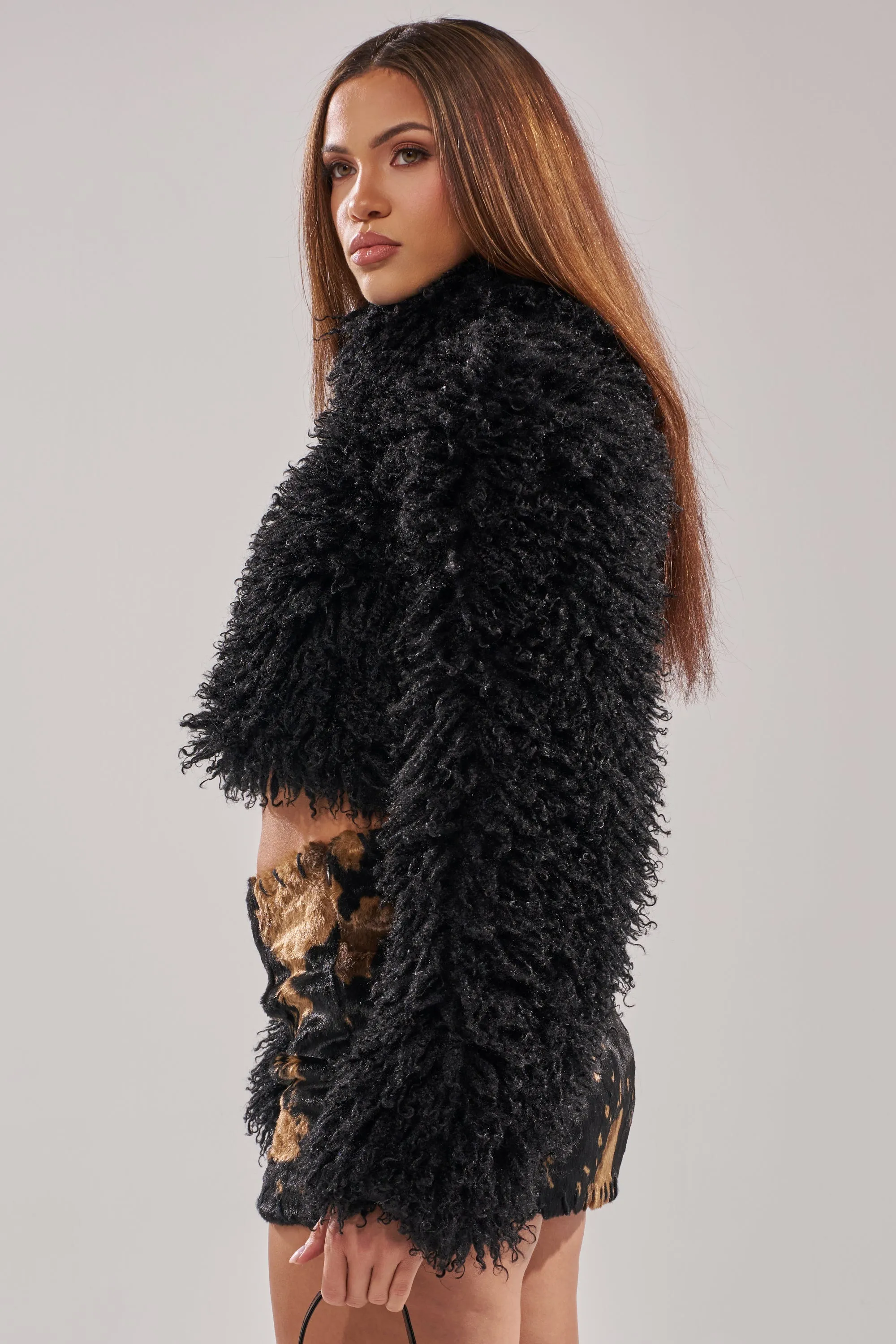 COOL GIRL ALERT FUR TOP sold by AKIRA product image thumbnail 4