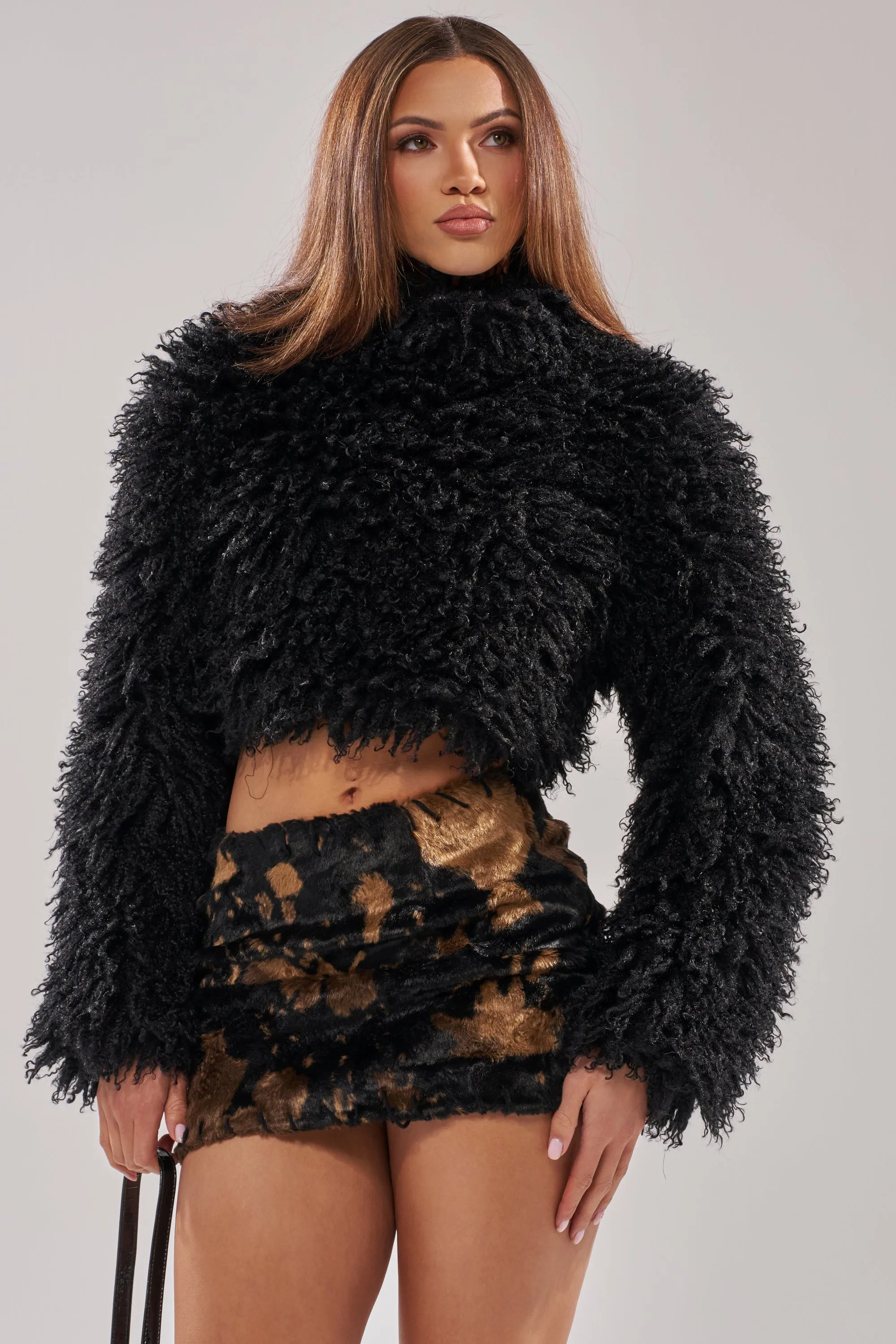 COOL GIRL ALERT FUR TOP sold by AKIRA product image thumbnail 3