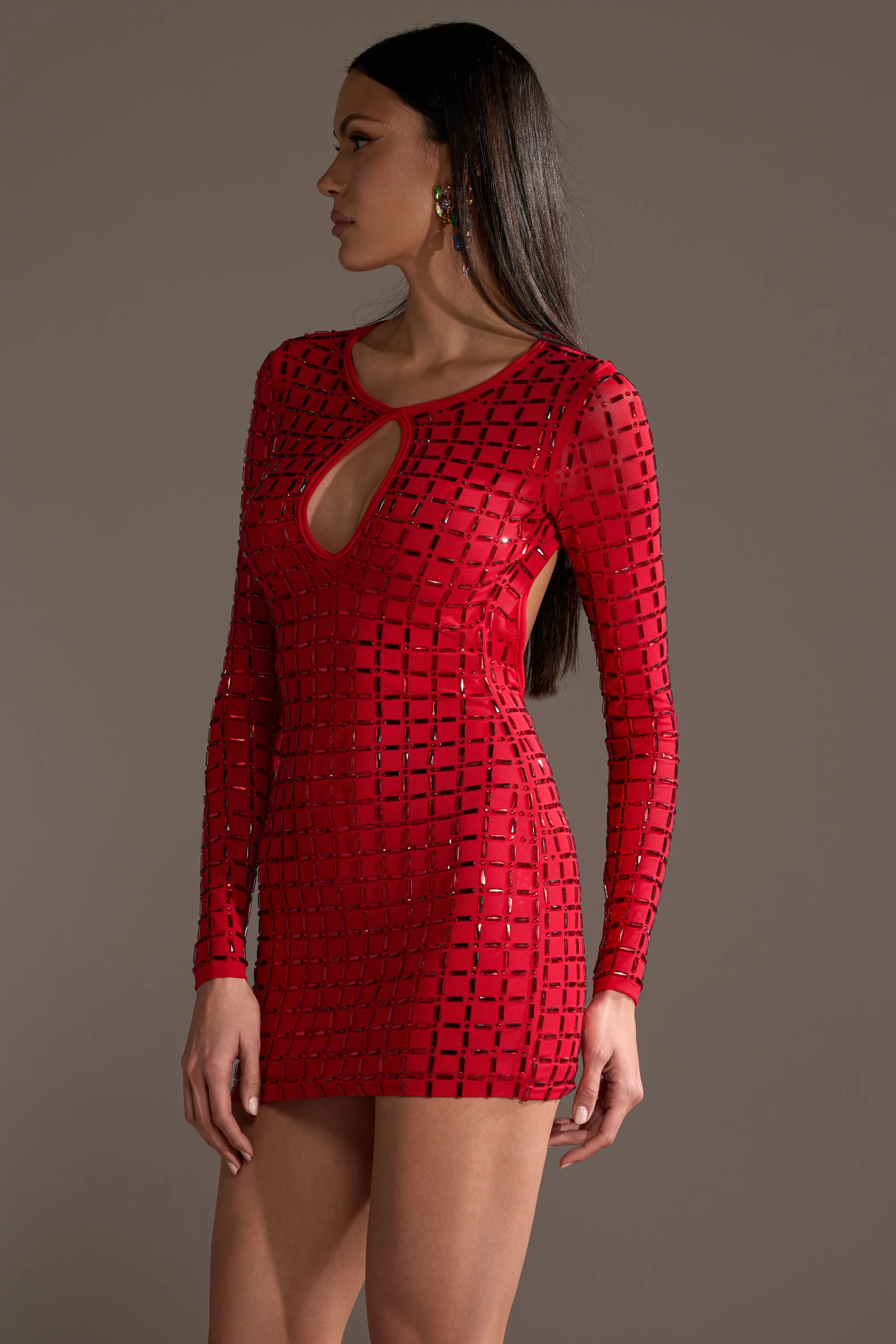 ALL THAT SHINES RHINESTONE MINI DRESS sold by AKIRA product image thumbnail 5