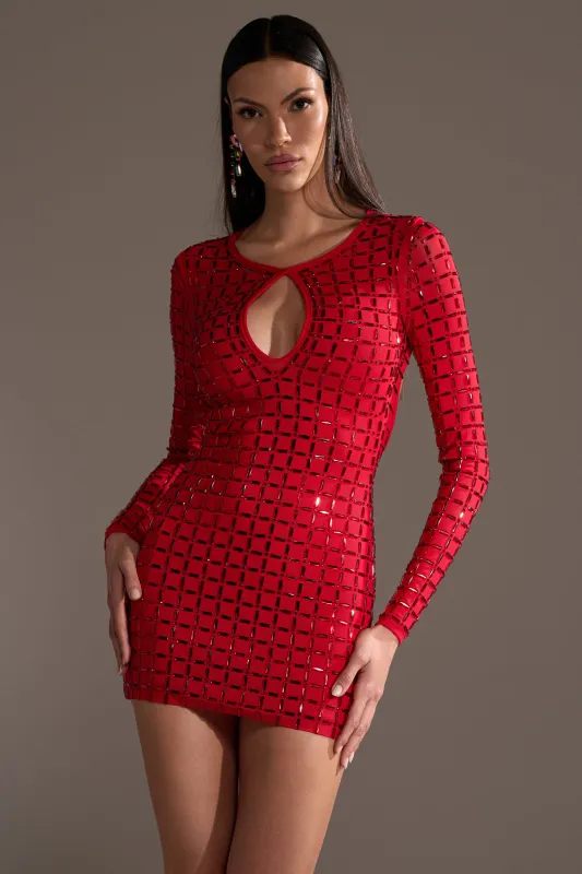 ALL THAT SHINES RHINESTONE MINI DRESS sold by AKIRA