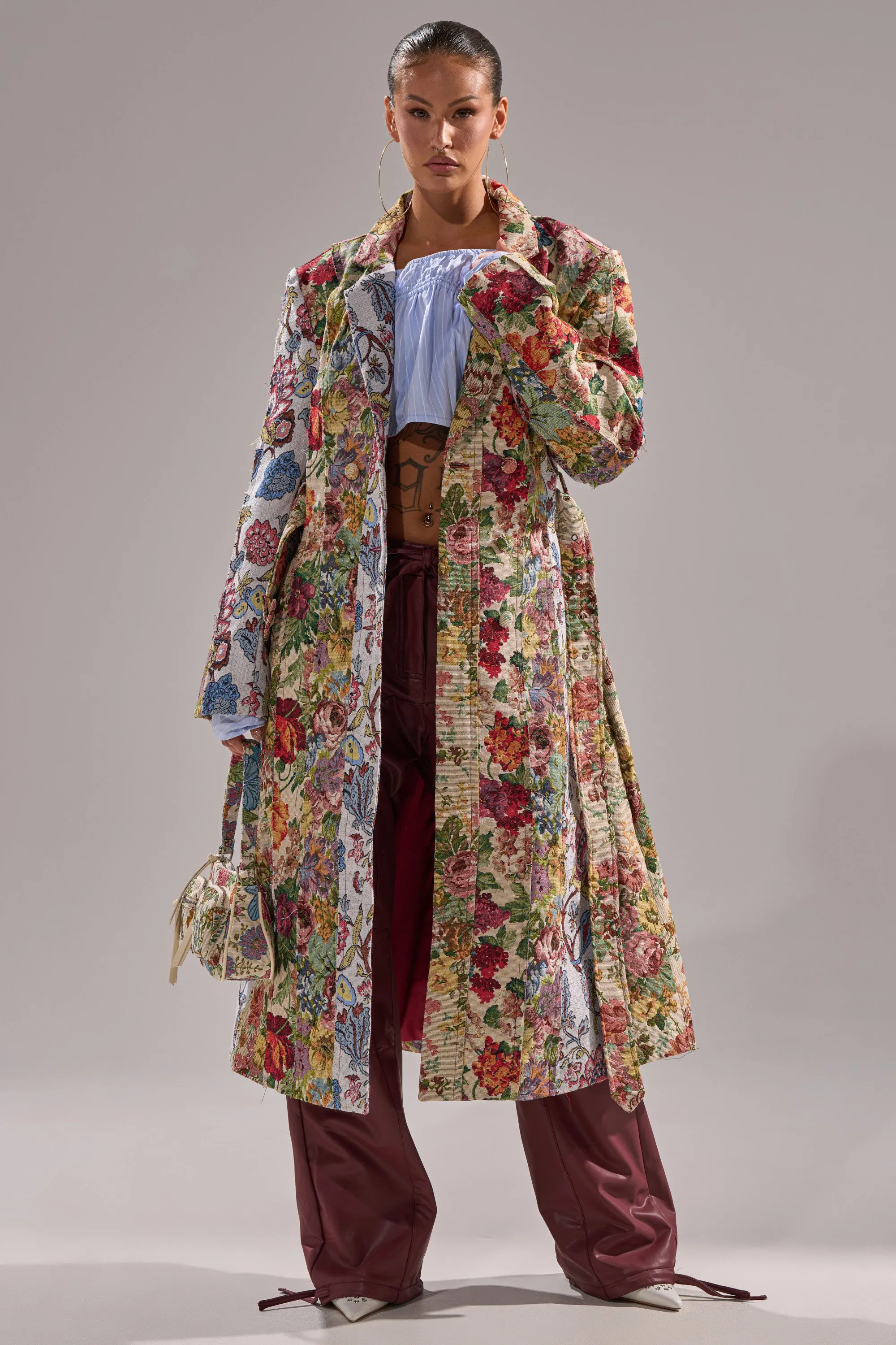 SUNDAY PATCHWORK TRENCH sold by AKIRA product image thumbnail 2