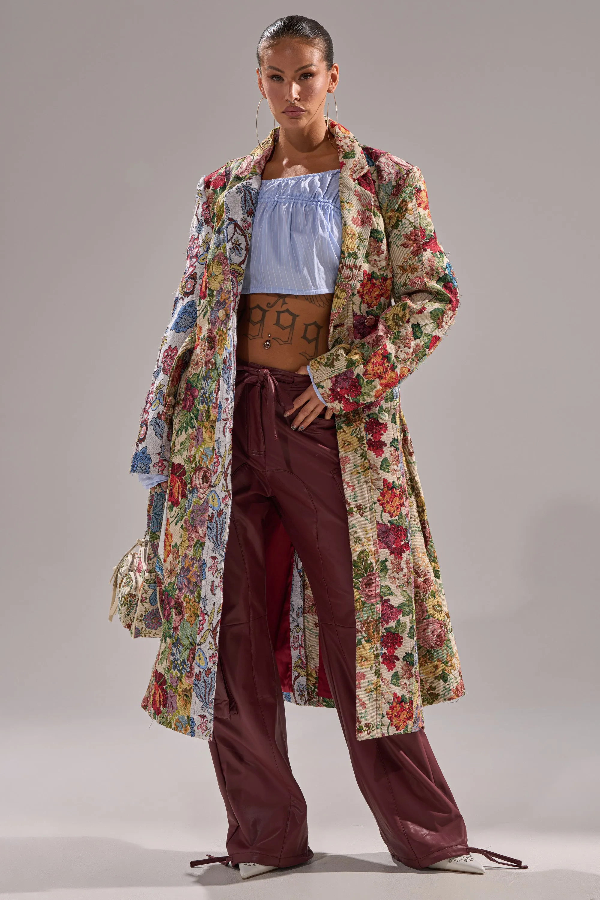 SUNDAY PATCHWORK TRENCH sold by AKIRA product image thumbnail 4