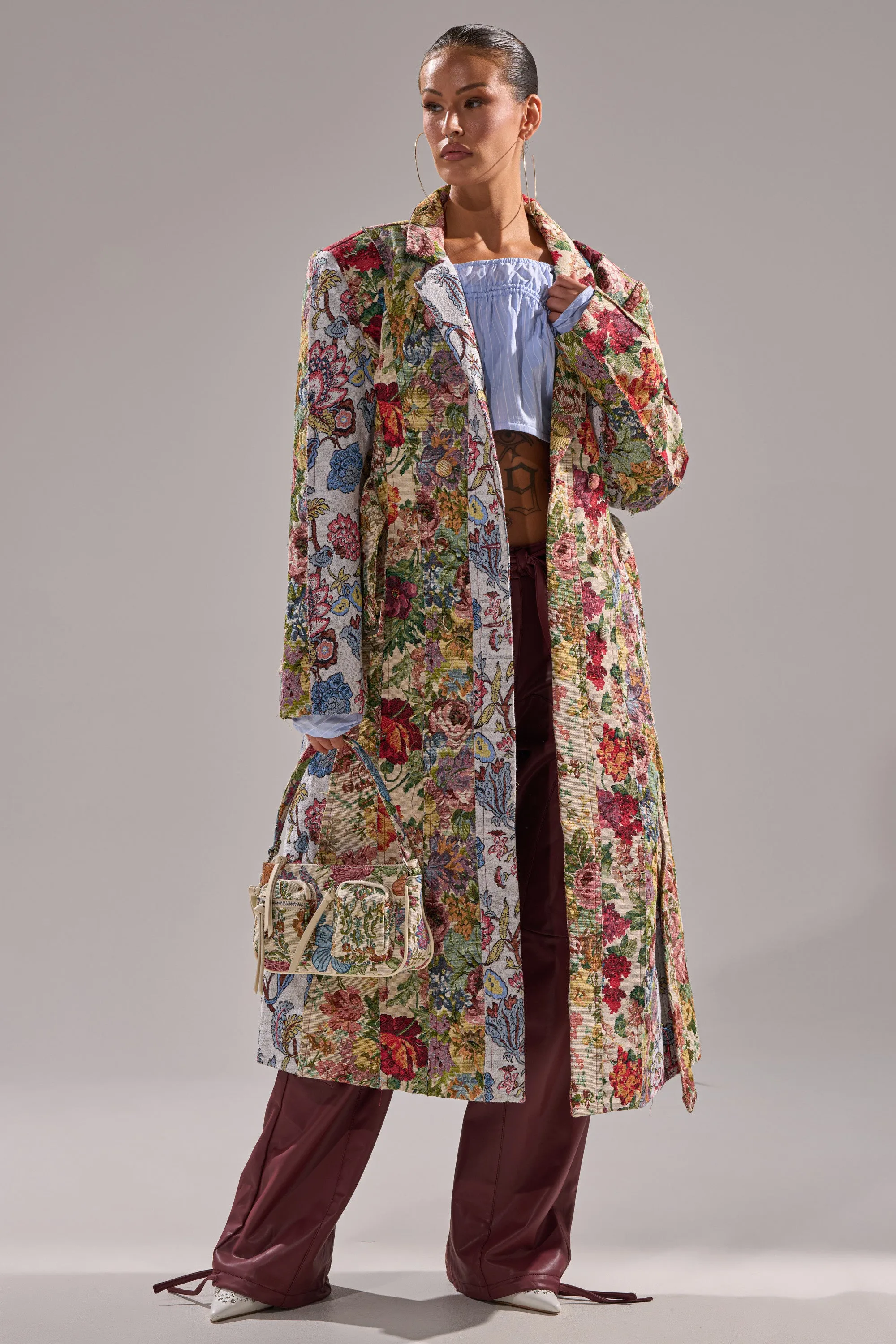 SUNDAY PATCHWORK TRENCH sold by AKIRA product image thumbnail 3