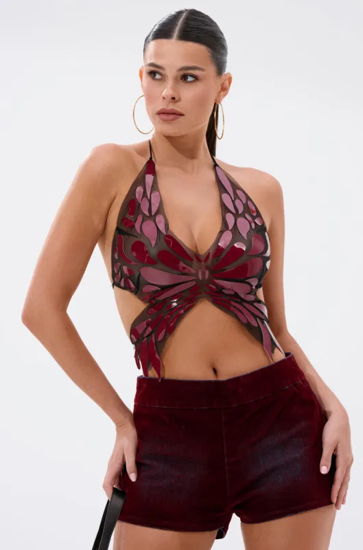 BUTTERFLY EFFECT IN OXBLOOD sold by AKIRA