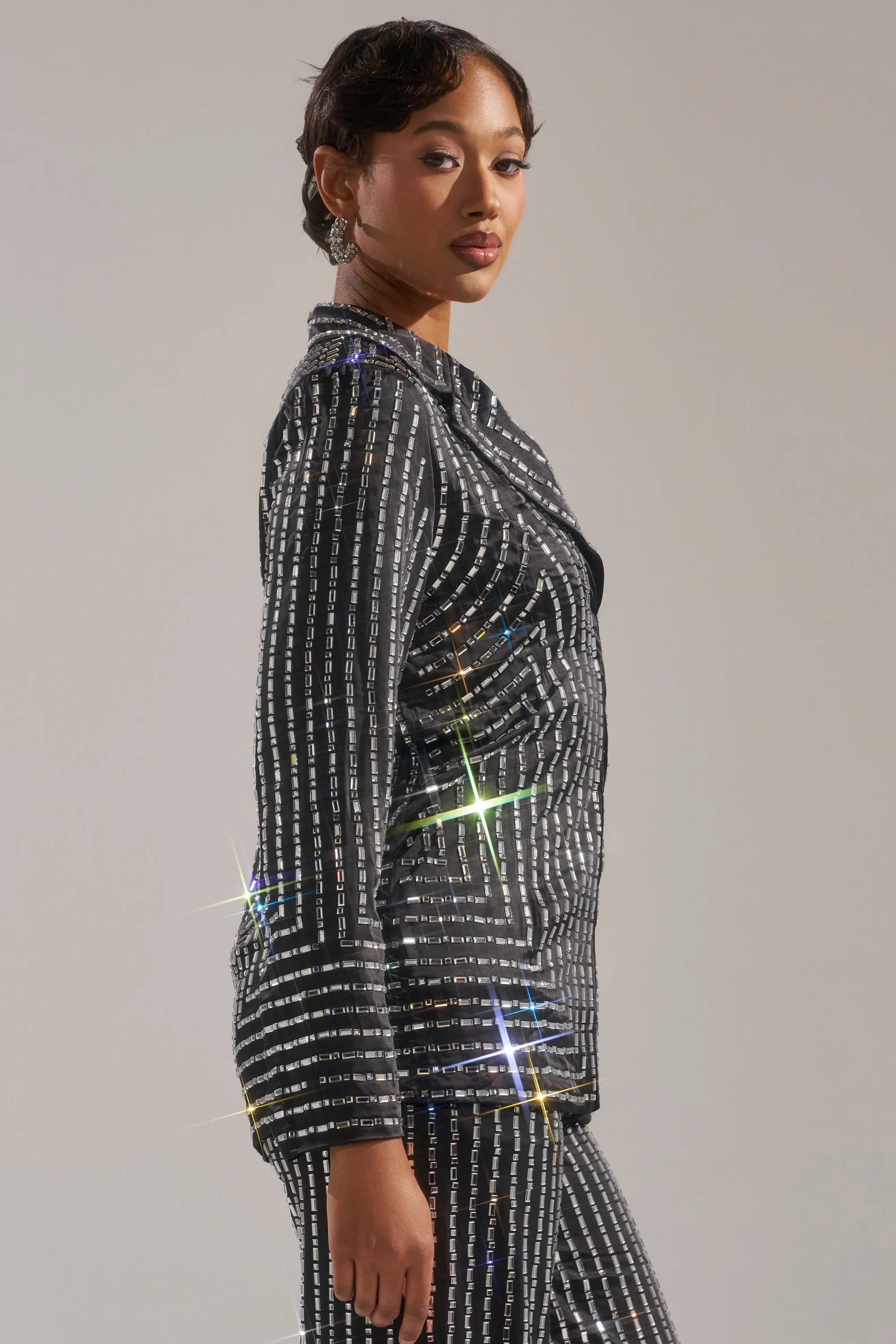 DONT STARE TOO HARD RHINESTONE BLOUSE sold by AKIRA product image thumbnail 3