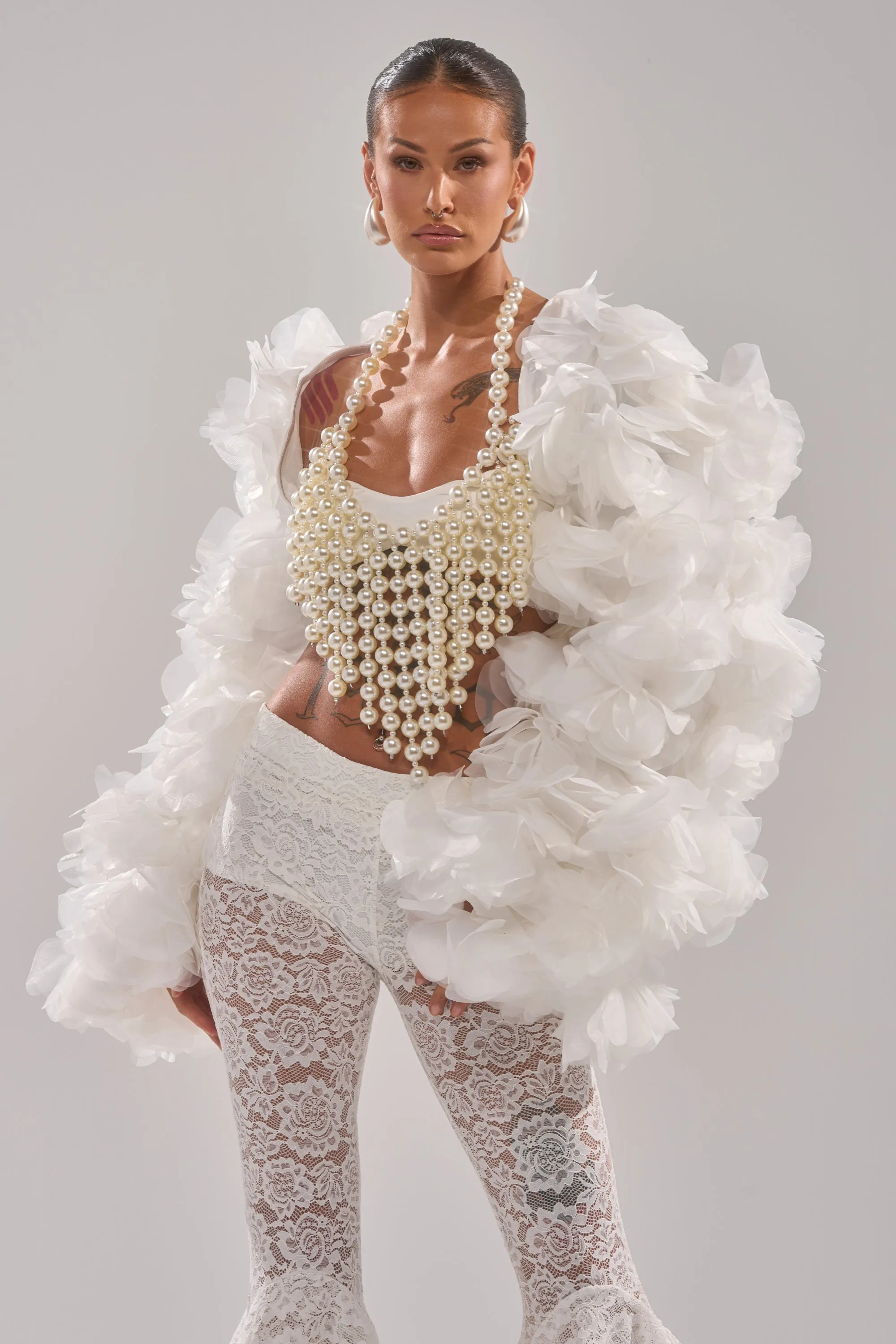 CHIARA FLORAL SHRUG sold by AKIRA product image thumbnail 2