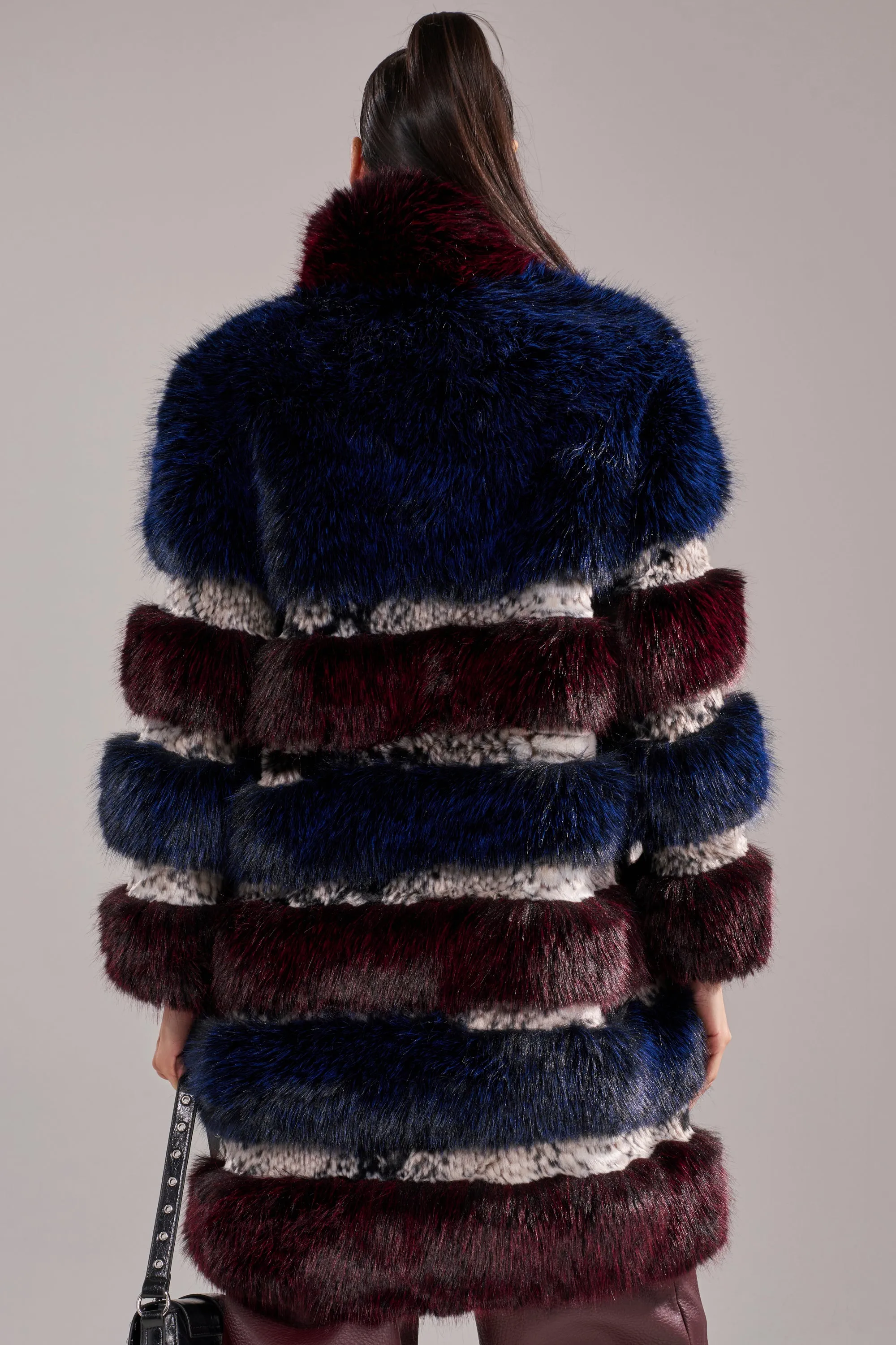 EGO PANELED FAUX FUR COAT sold by AKIRA product image thumbnail 5