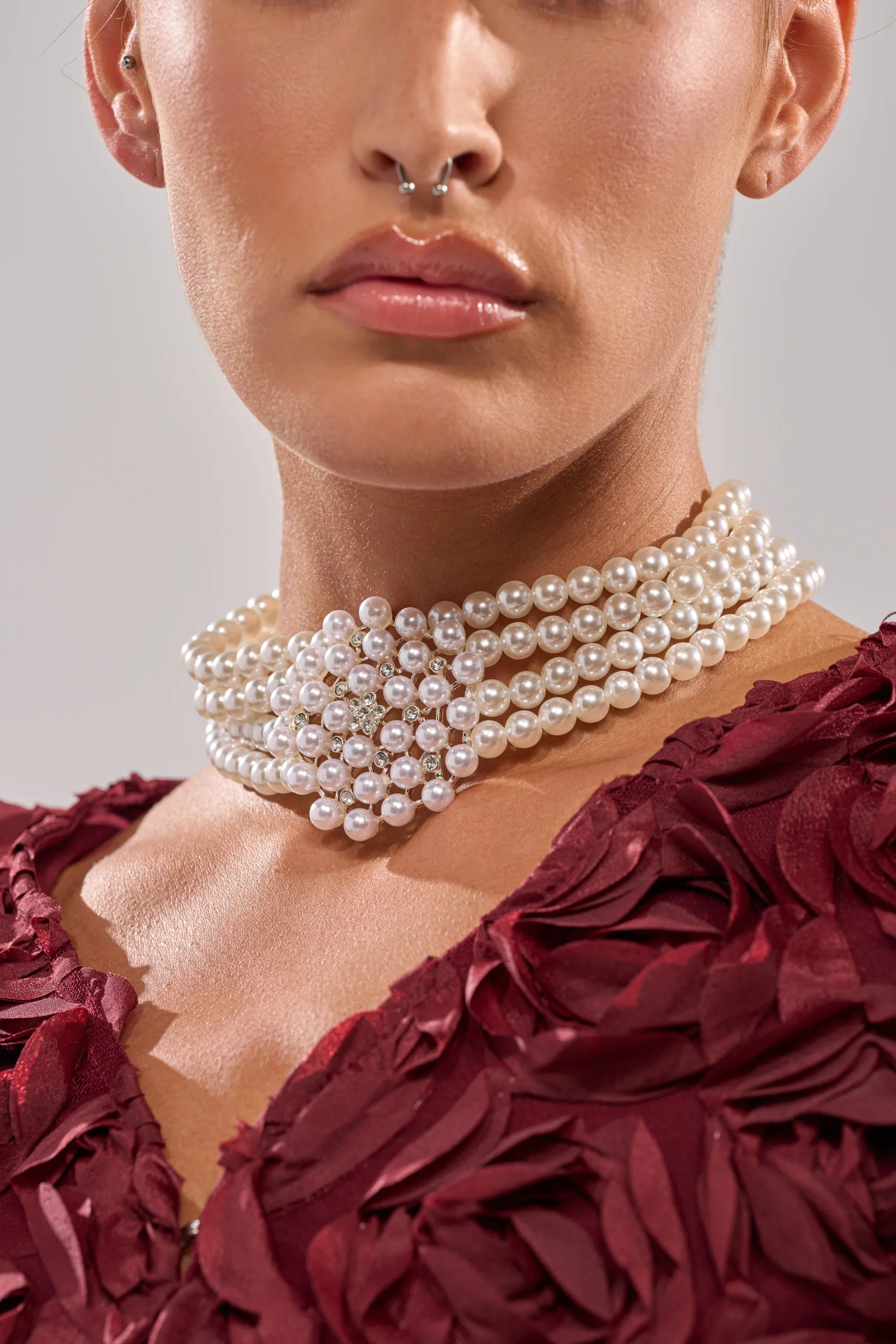 TRULY PEARL CHOKER sold by AKIRA product image thumbnail 3