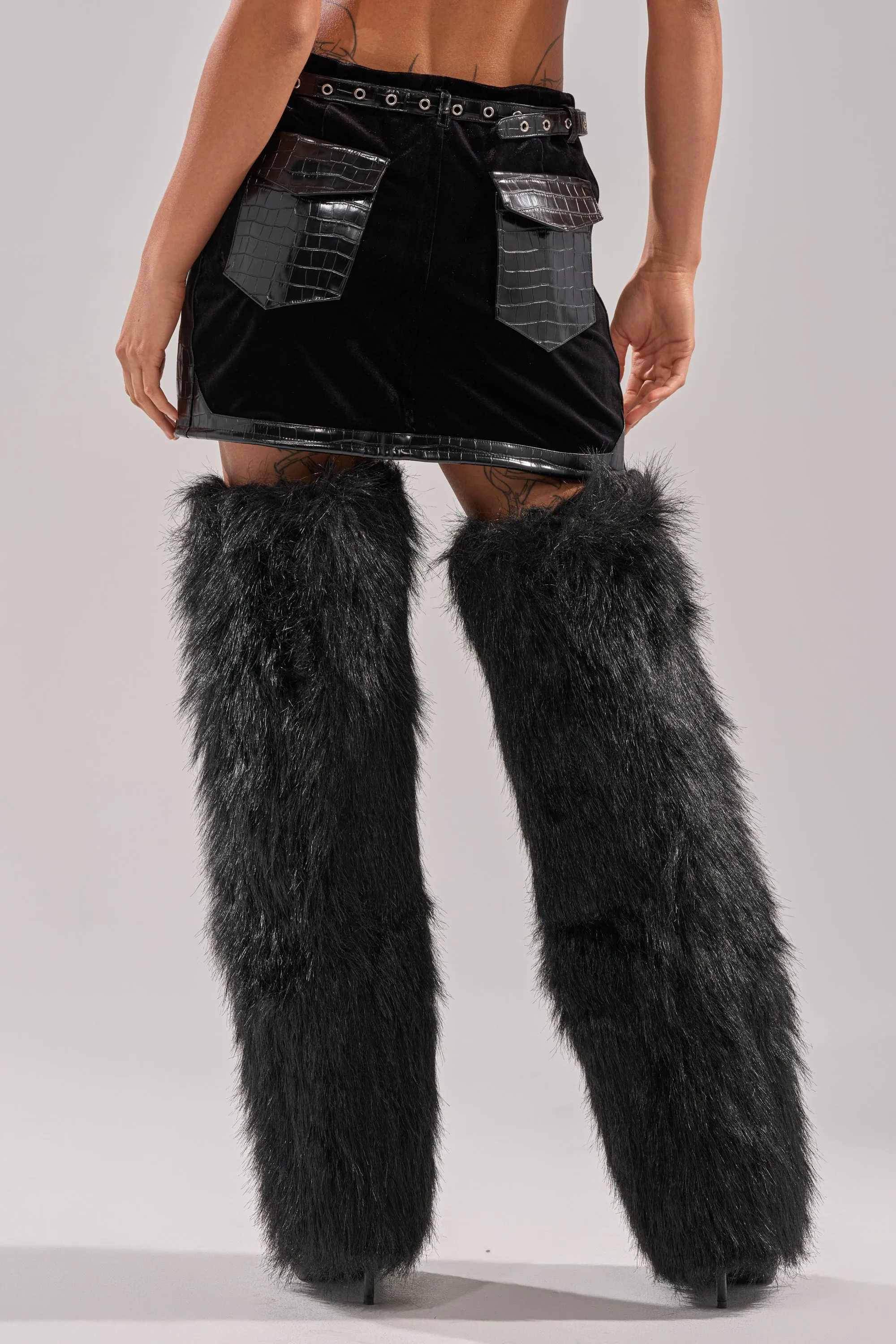 FEELING CRAZY MINI SKIRT sold by AKIRA product image thumbnail 4